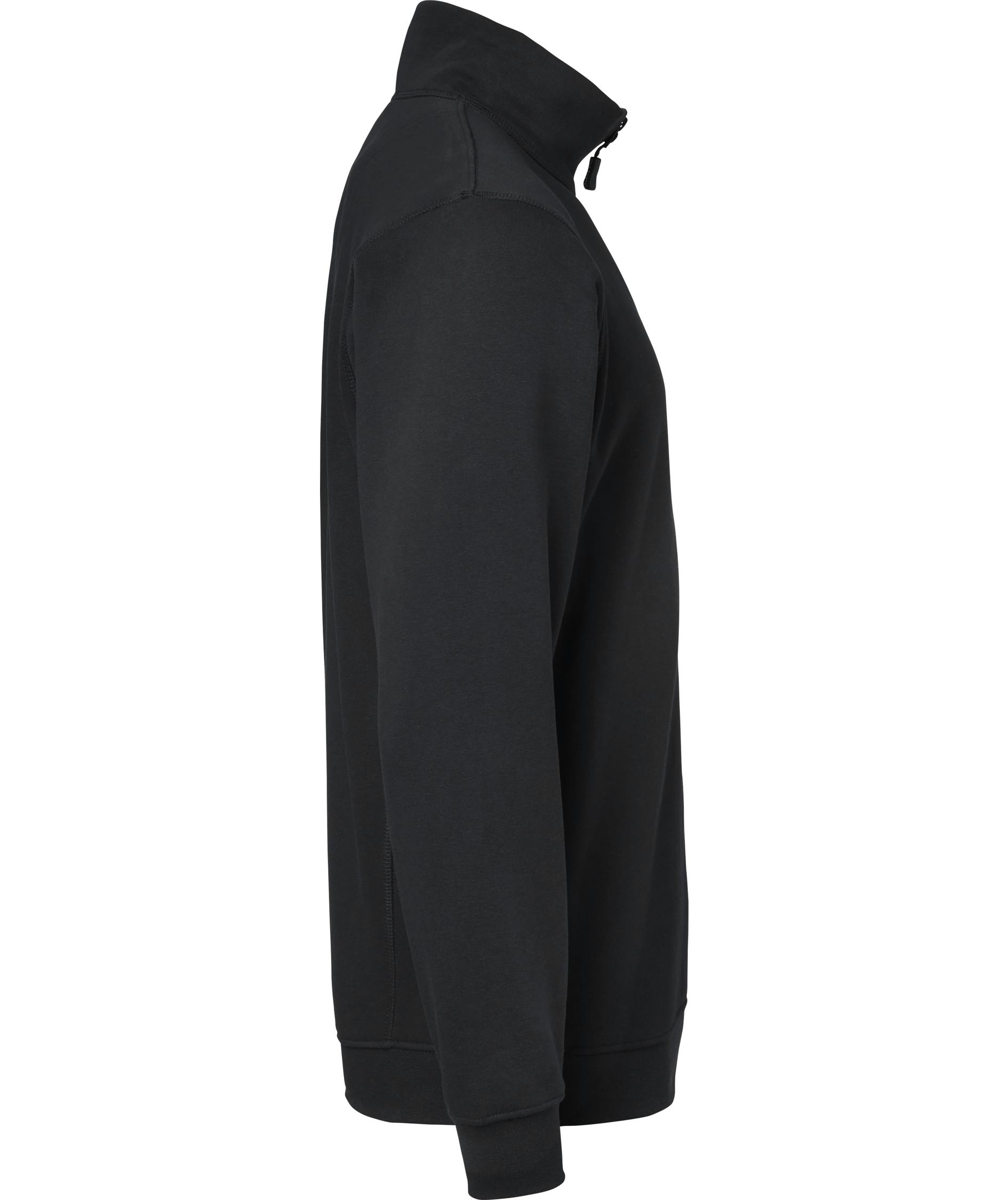 Top Swede sweatshirt med kort dragkedja 149, Svart, large image number 2