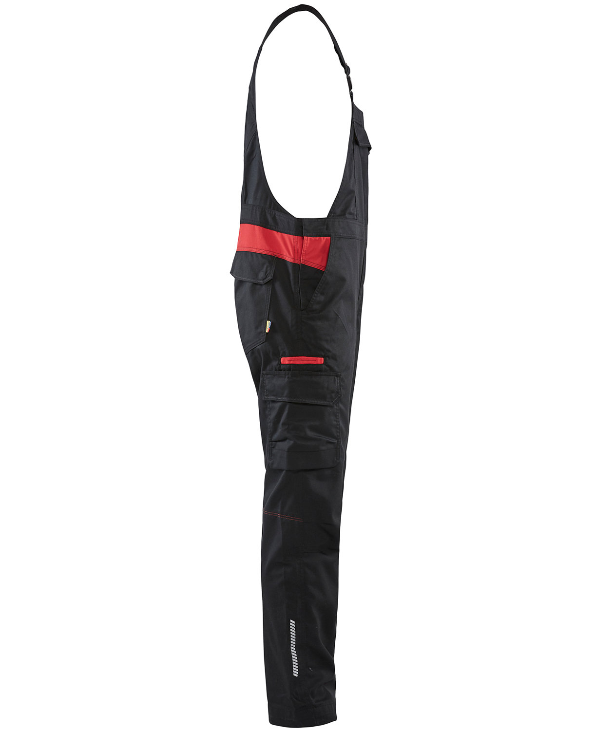 Bl&aring;kl&auml;der work bib and brace, Black/Red, large image number 3