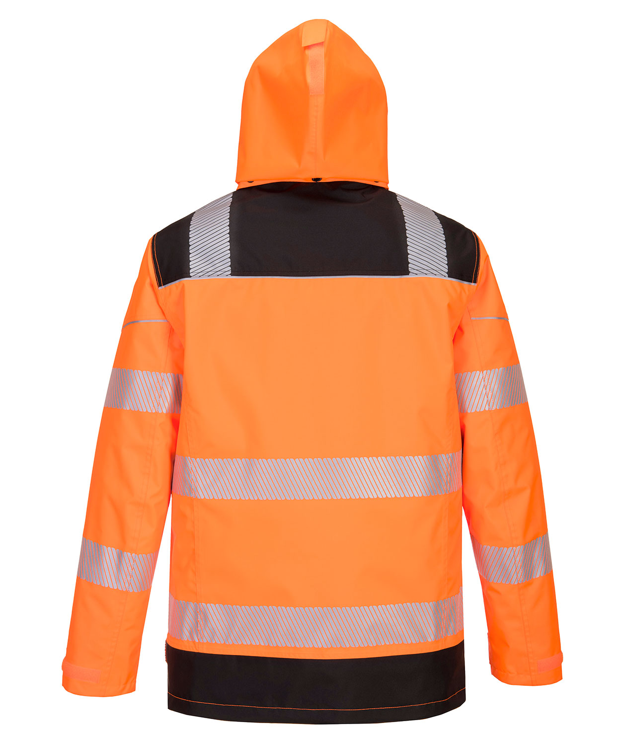 Portwest PW3 5-i-1 work jacket, Hi-Vis Orange/Black, large image number 2
