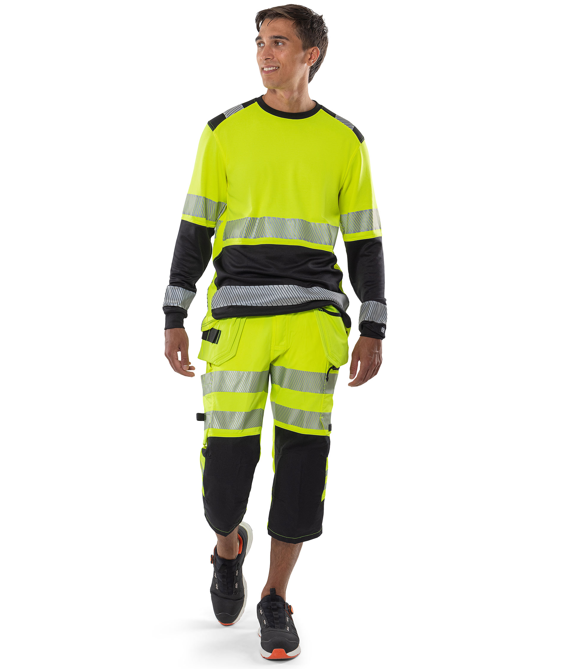 Fristads hantverkspiratbyxa 2666 GSTP, Varsel Gul/Svart