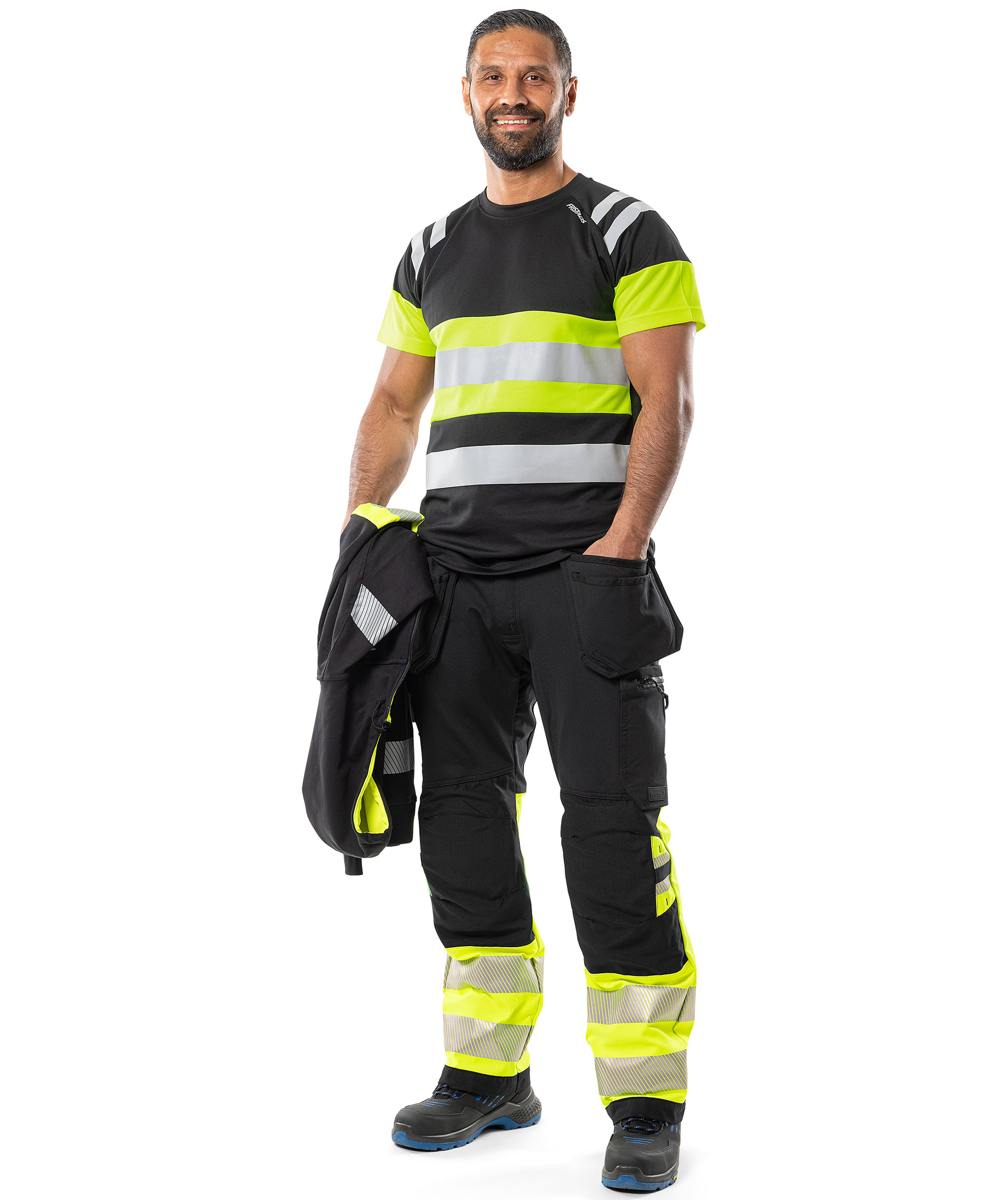 Fristads&nbsp;Green T-shirt 7880 GPST, Varsel Gul/Svart, large image number 6