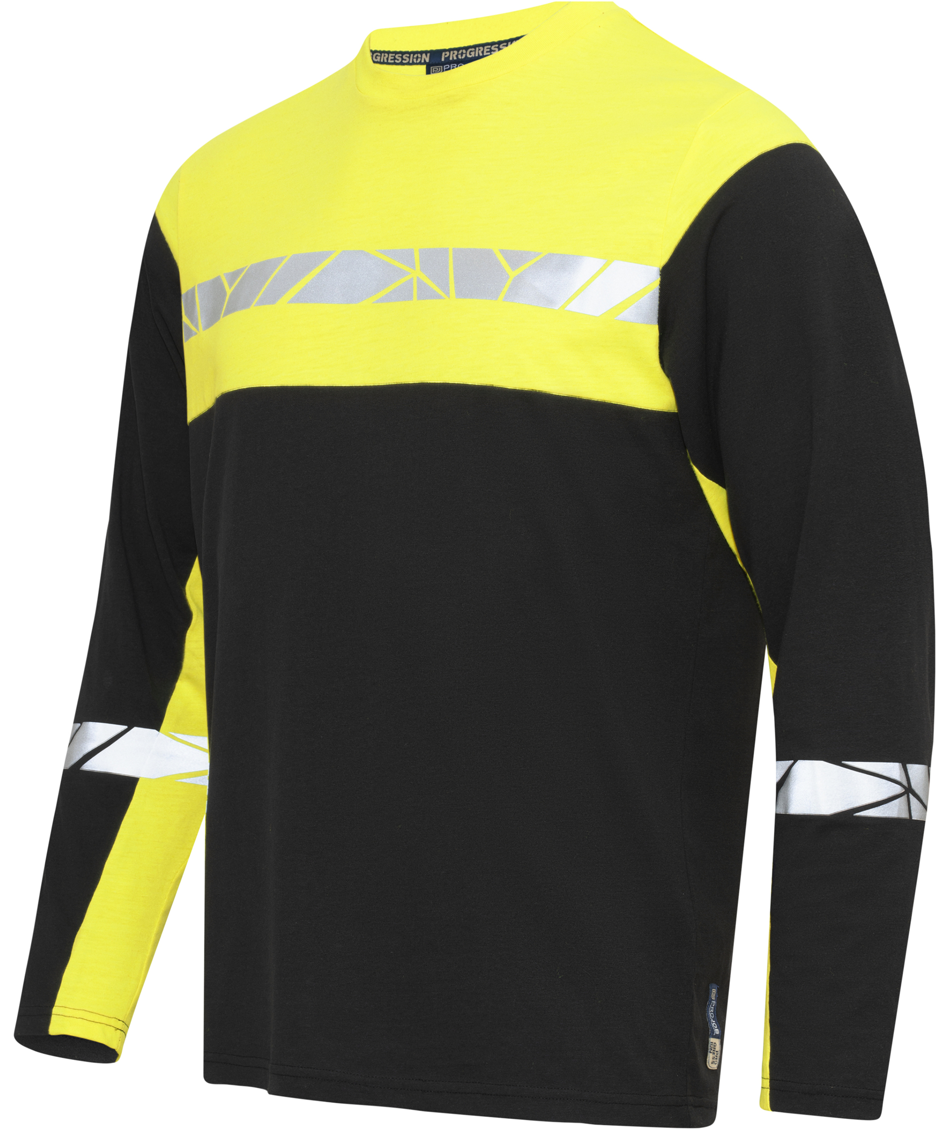 ProJob long-sleeved T-shirt 7002, Black/Yellow, large image number 5