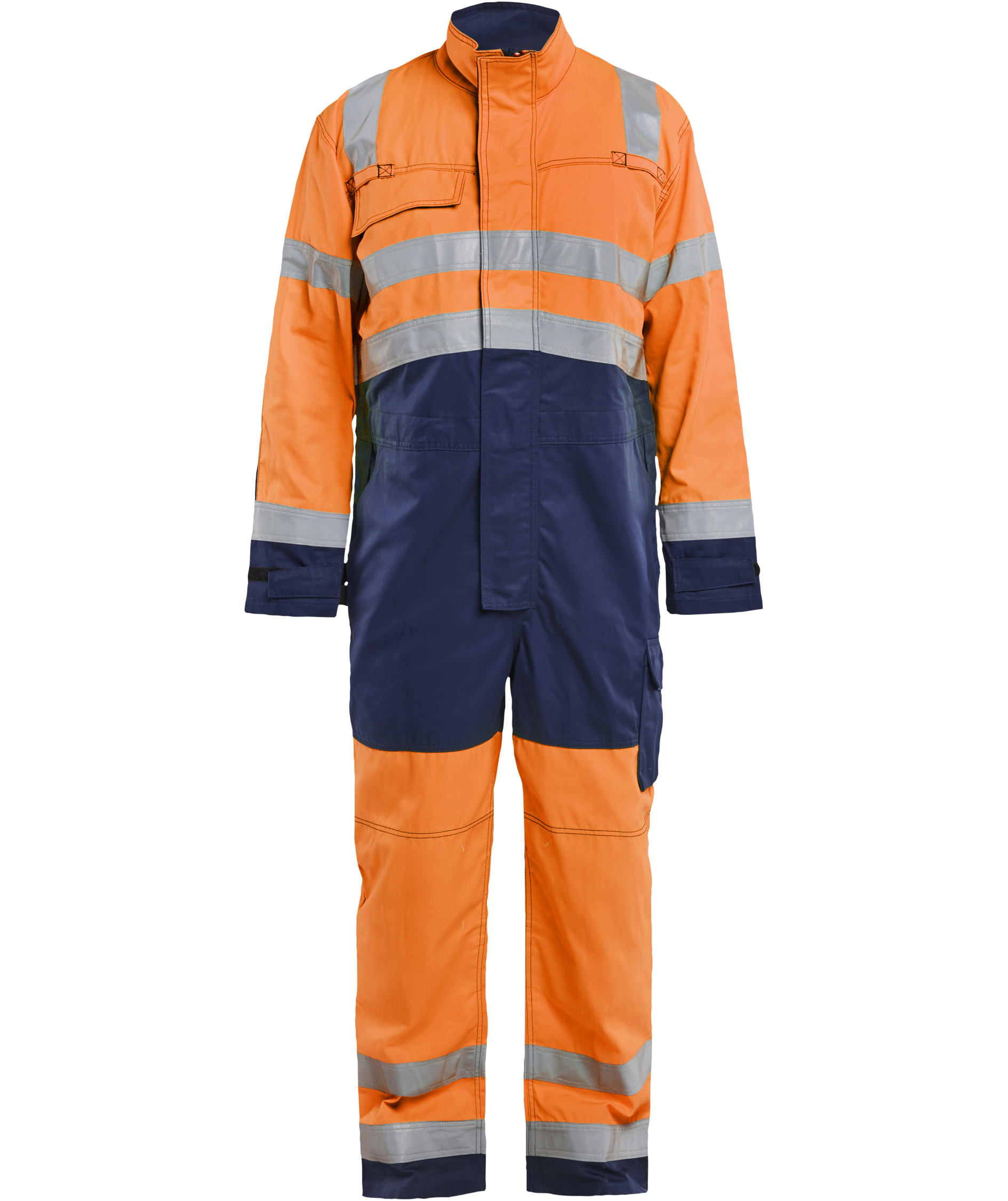 Bl&aring;kl&auml;der kjeledress, Hi-vis Oransje/Marinebl&aring;
