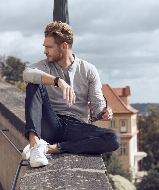 Clique Premium OC cardigan, Gr&aring; Melange, large image number 1