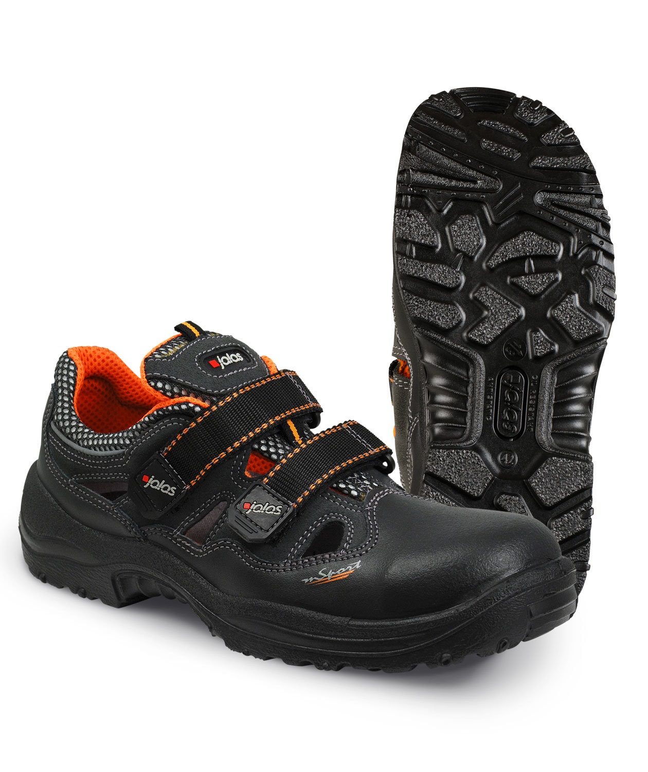 Jalas 3400A Monza Sport skyddssandaler S1, Svart