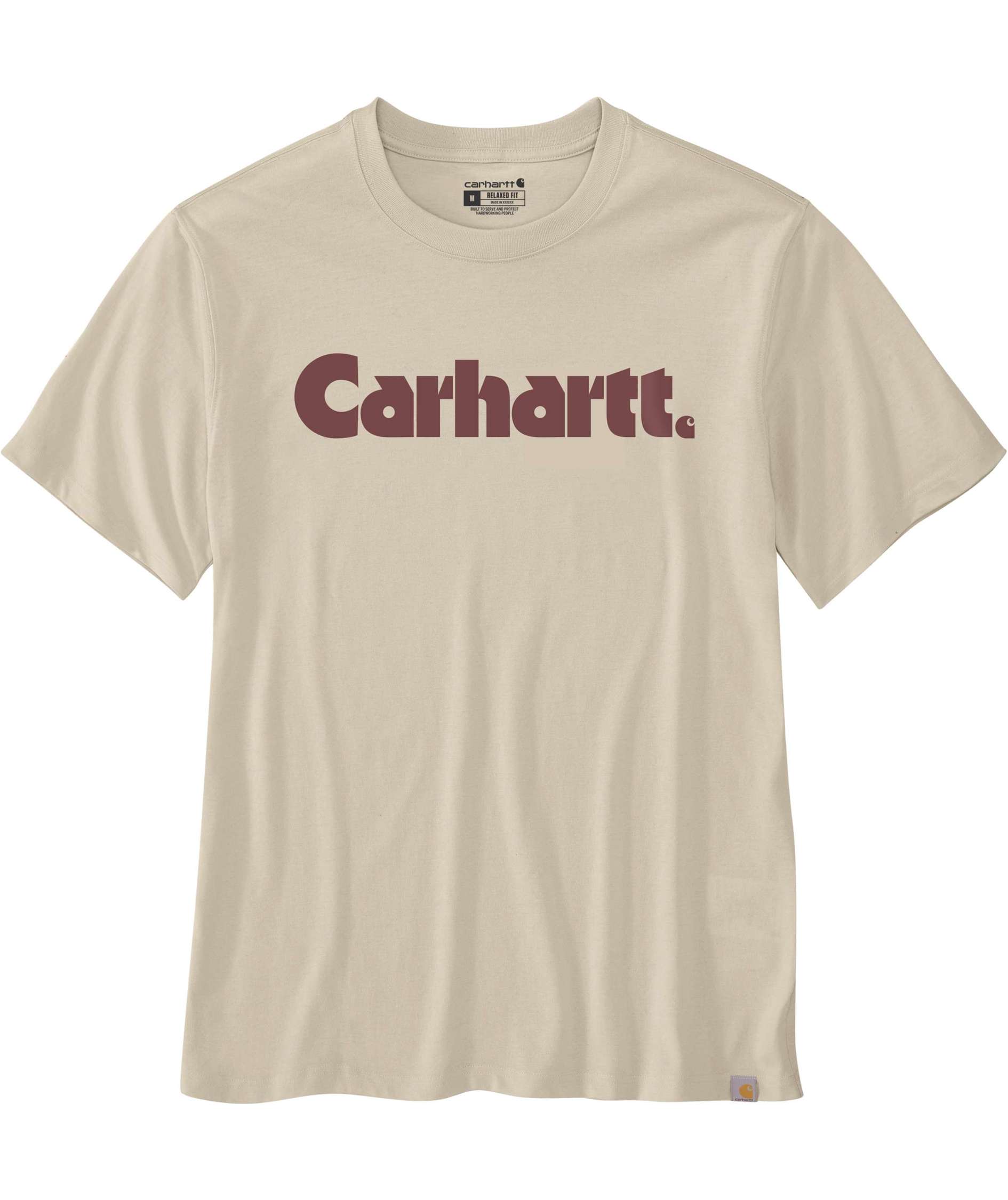 Carhartt Logo Graphic T-skjorte, Oat Milk