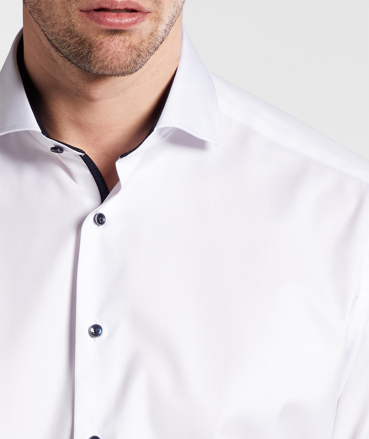 Eterna Cover Comfort fit Hemd mit Kontrast, White, large image number 4