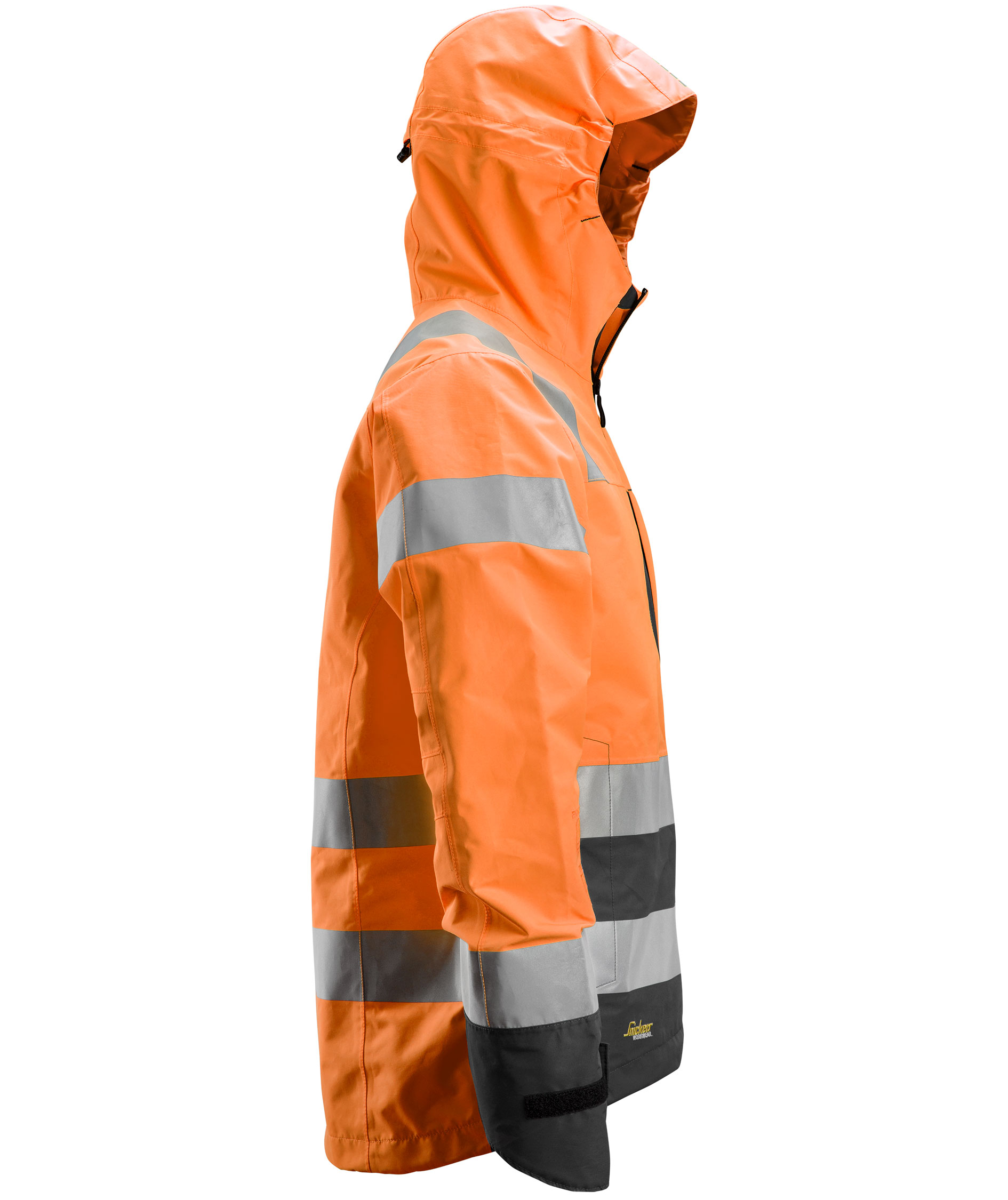 Snickers AllroundWork skaljakke 1330, Hi-Vis Orange/Sort, large image number 2