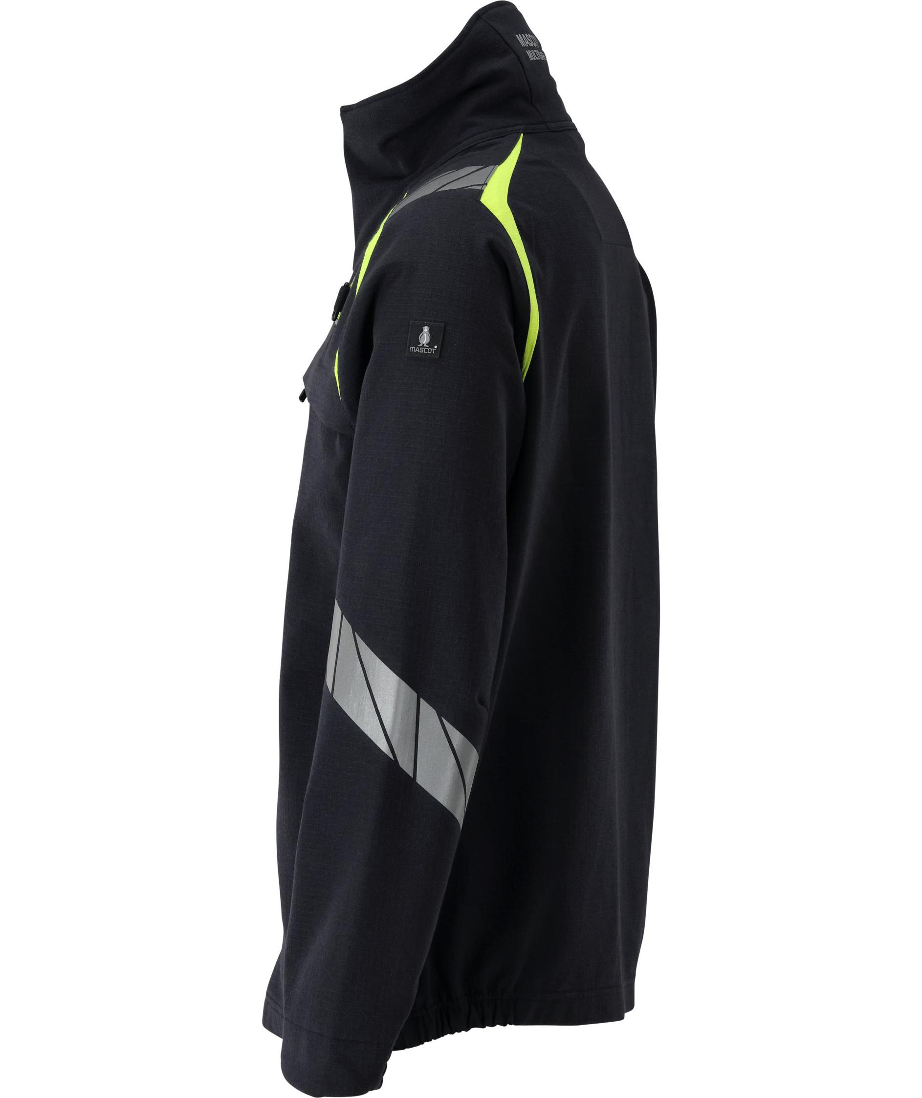 Mascot Accelerate Multisafe jakke full stretch, M&oslash;rk Marine/Hi-Vis Gul, large image number 3