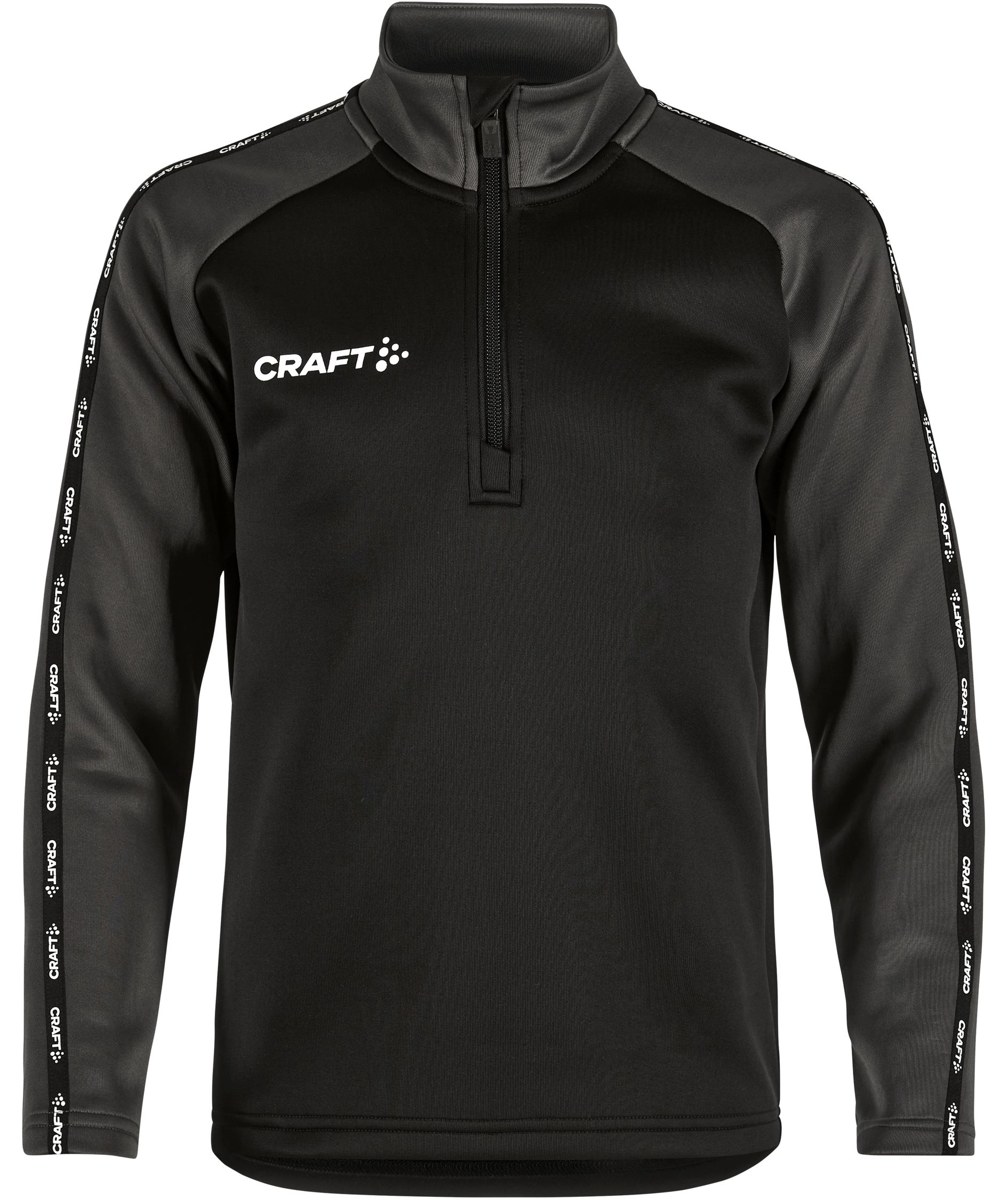 Craft Squad 2.0 halfzip treningsgenser for barn, Black/Granite, Black/Granite, swatch