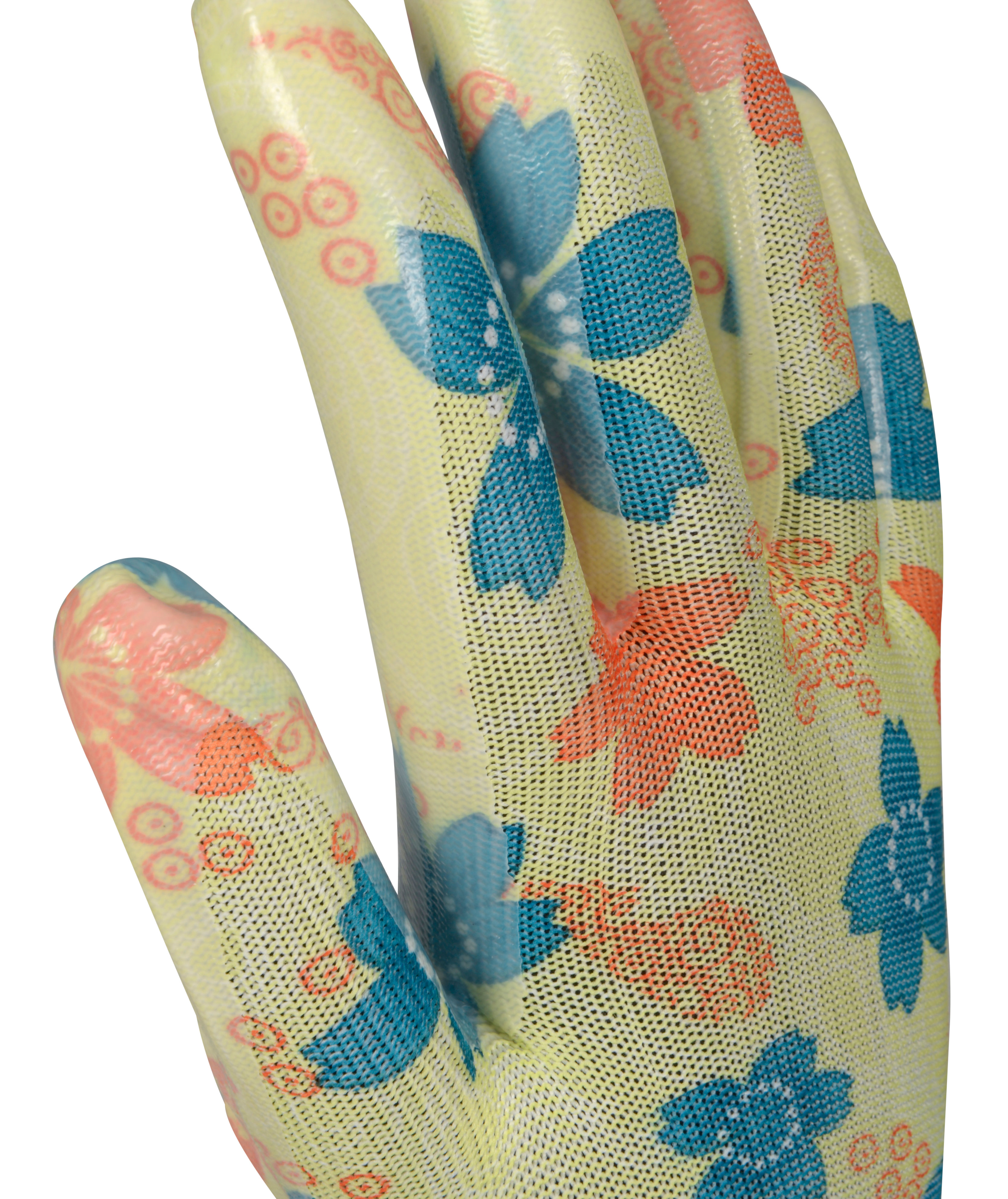 OX-ON Garden Basic 5005 arbeidshansker, Gr&oslash;nn/Bl&aring;, large image number 3