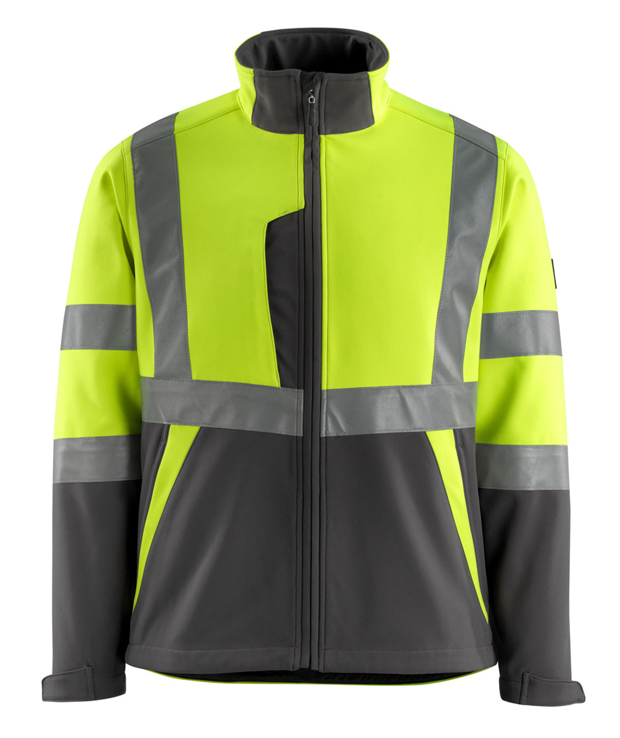 Mascot Safe Light Kiama softshelljakke, Hi-vis Gul/M&oslash;rk antrasitt, Hi-vis Gul/M&oslash;rk antrasitt, swatch