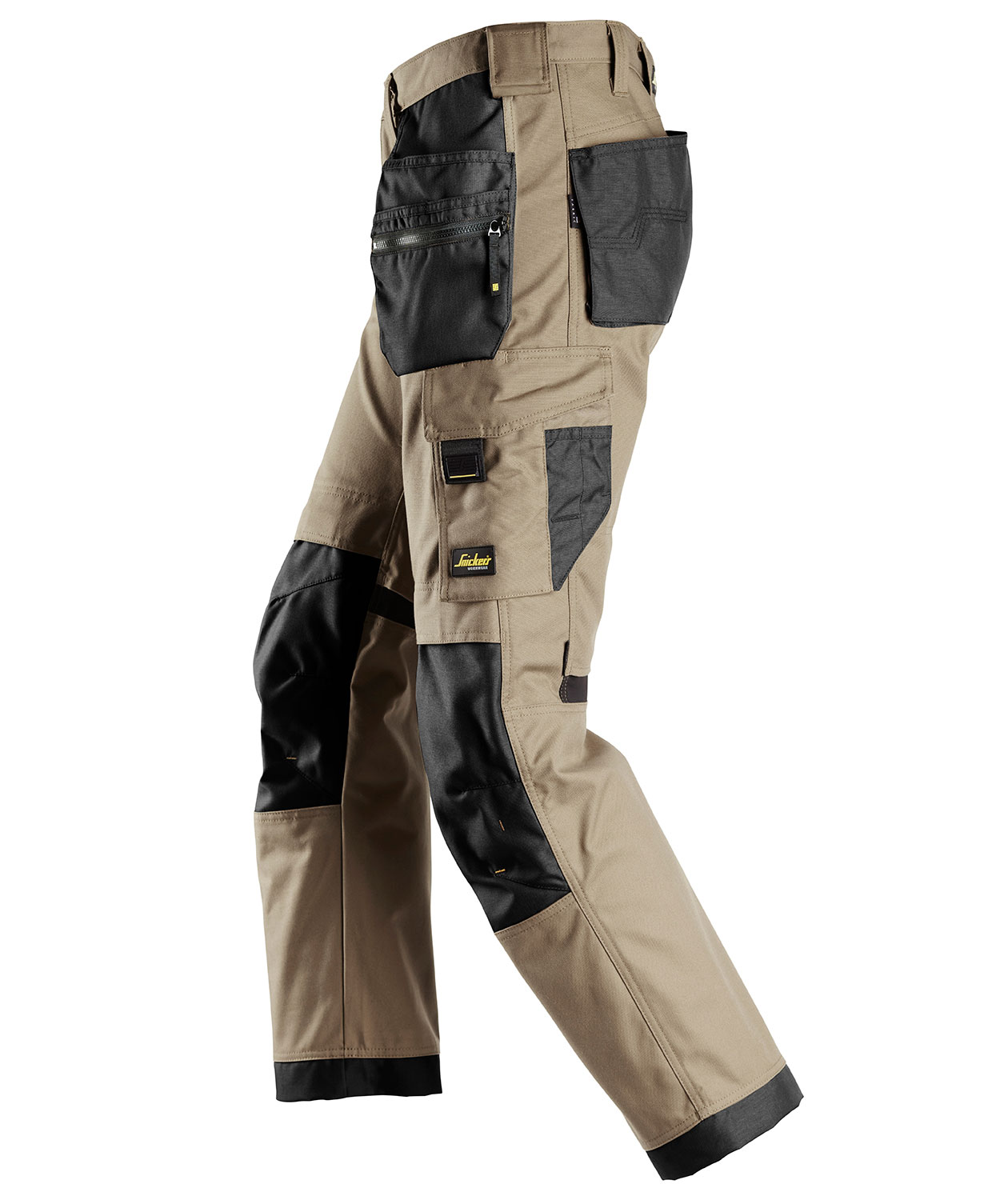 Snickers AllroundWork Canvas+ Handwerkerhose 6224, Khaki/Schwarz, large image number 3