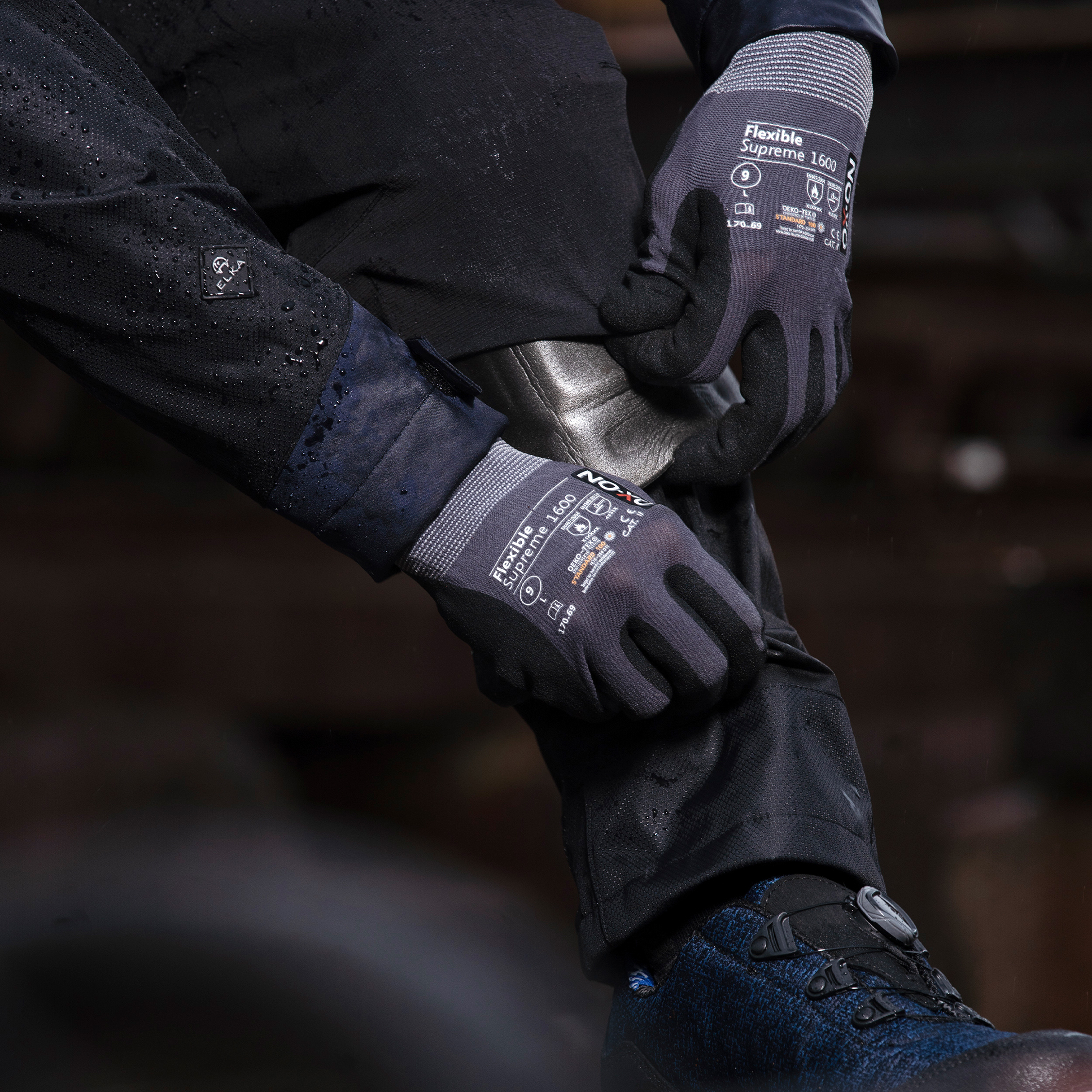 ELKA Working Xtreme work trousers, Black, large image number 3