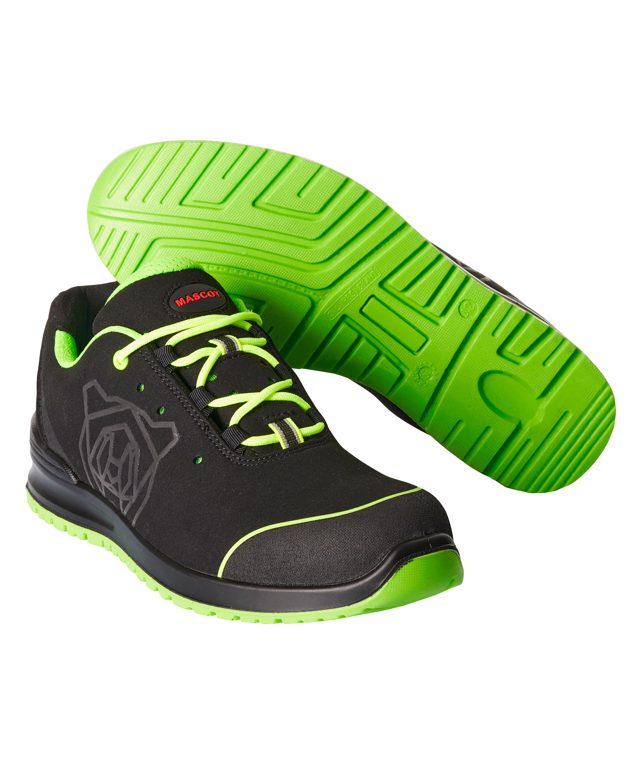 Mascot Classic vernesko S1P, Svart/Limegr&oslash;nn, Svart/Limegr&oslash;nn, swatch