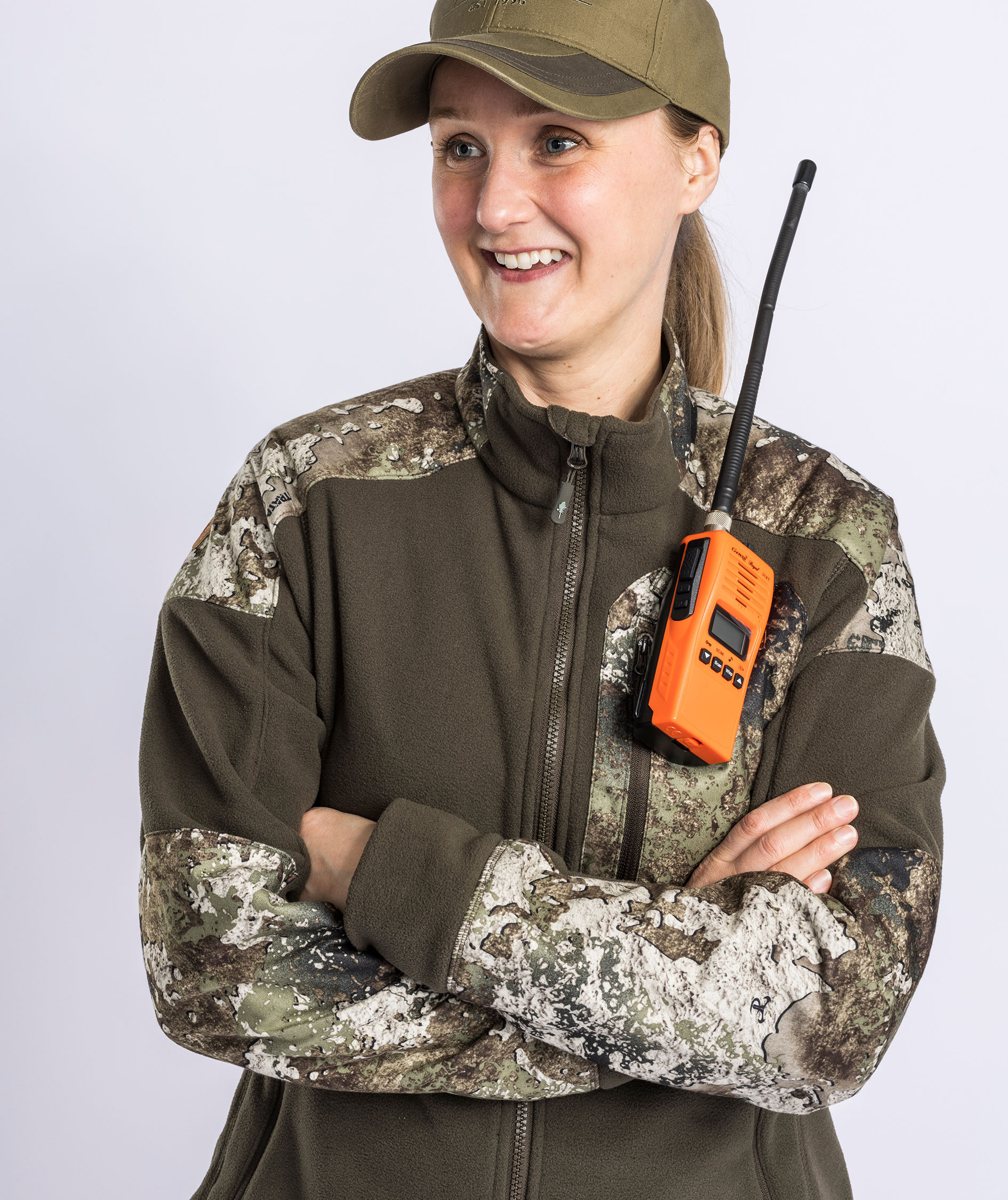 Pinewood&nbsp;Sm&aring;land Hunters Camou dame fleecejakke, Hunting Brown/Strata, large image number 9