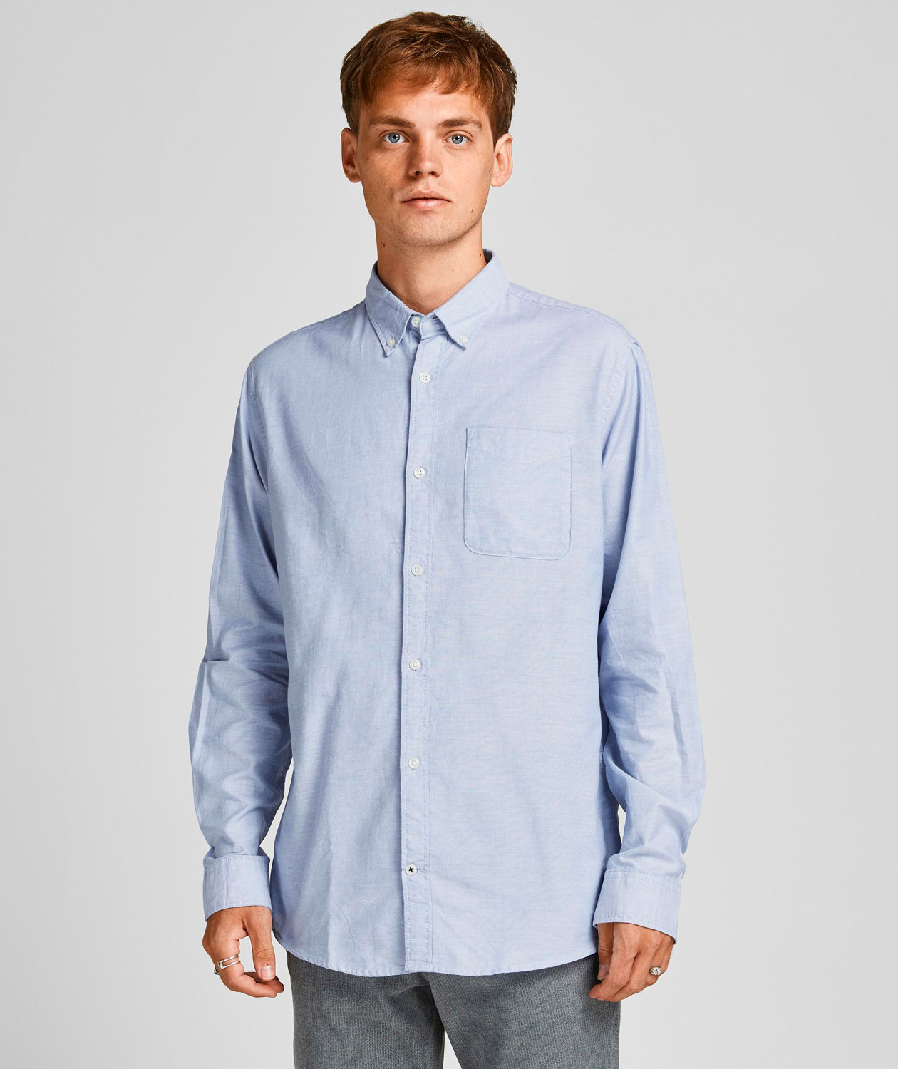 Jack & Jones JJEOXFORD Slim fit skjorta, Cashmere Blue