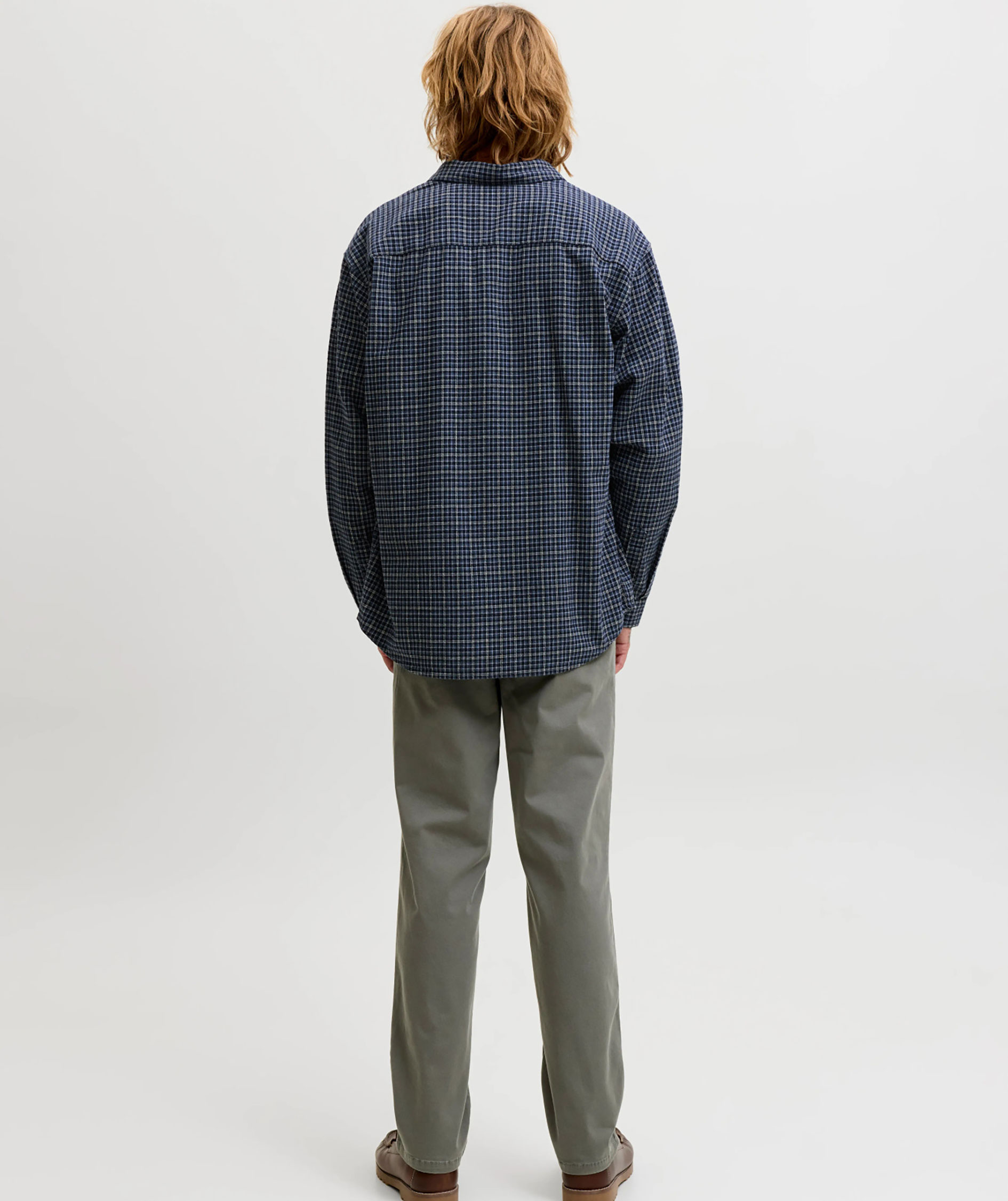 Jack & Jones JJCARTER CHECK Hemd, Navy Blazer, large image number 3