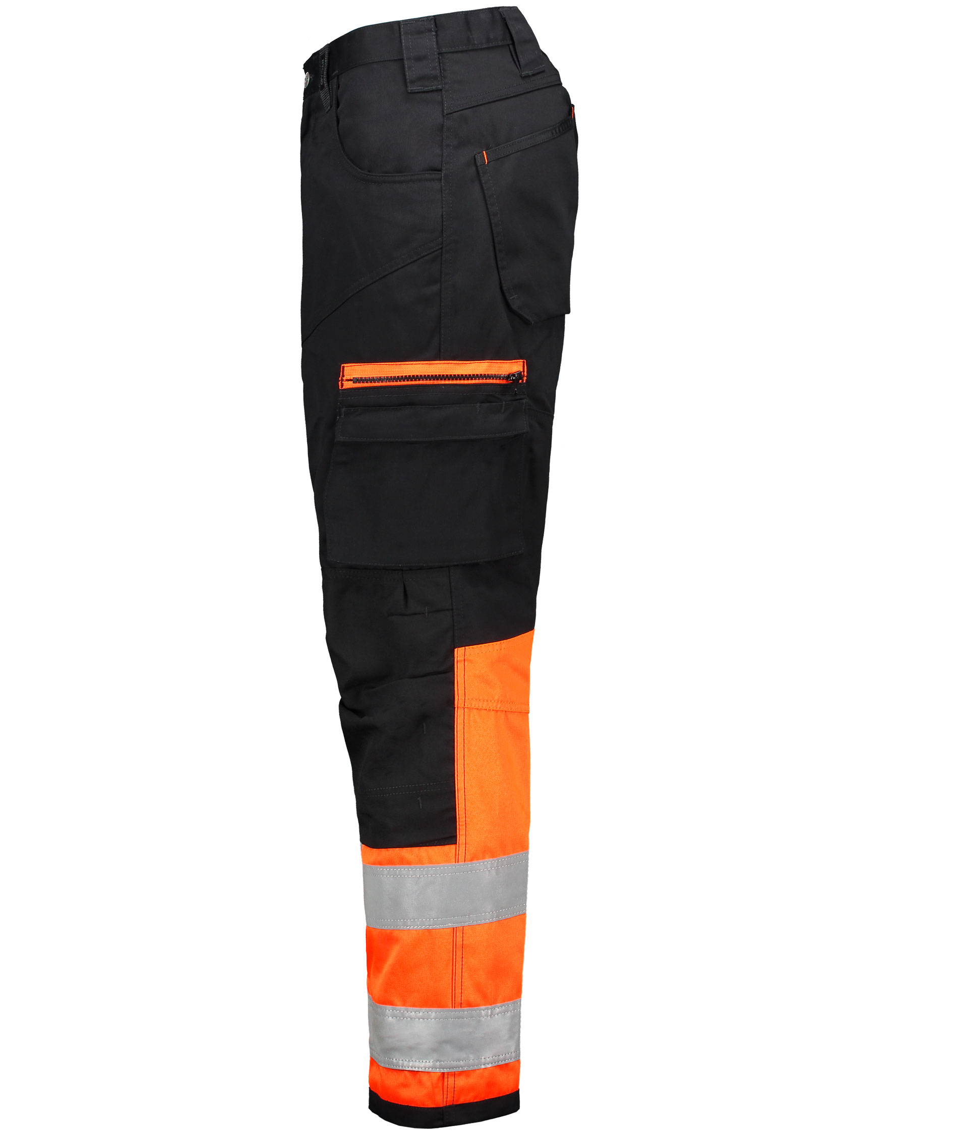 Vidar V5005 work trousers, Black/Hi-vis Orange, large image number 3
