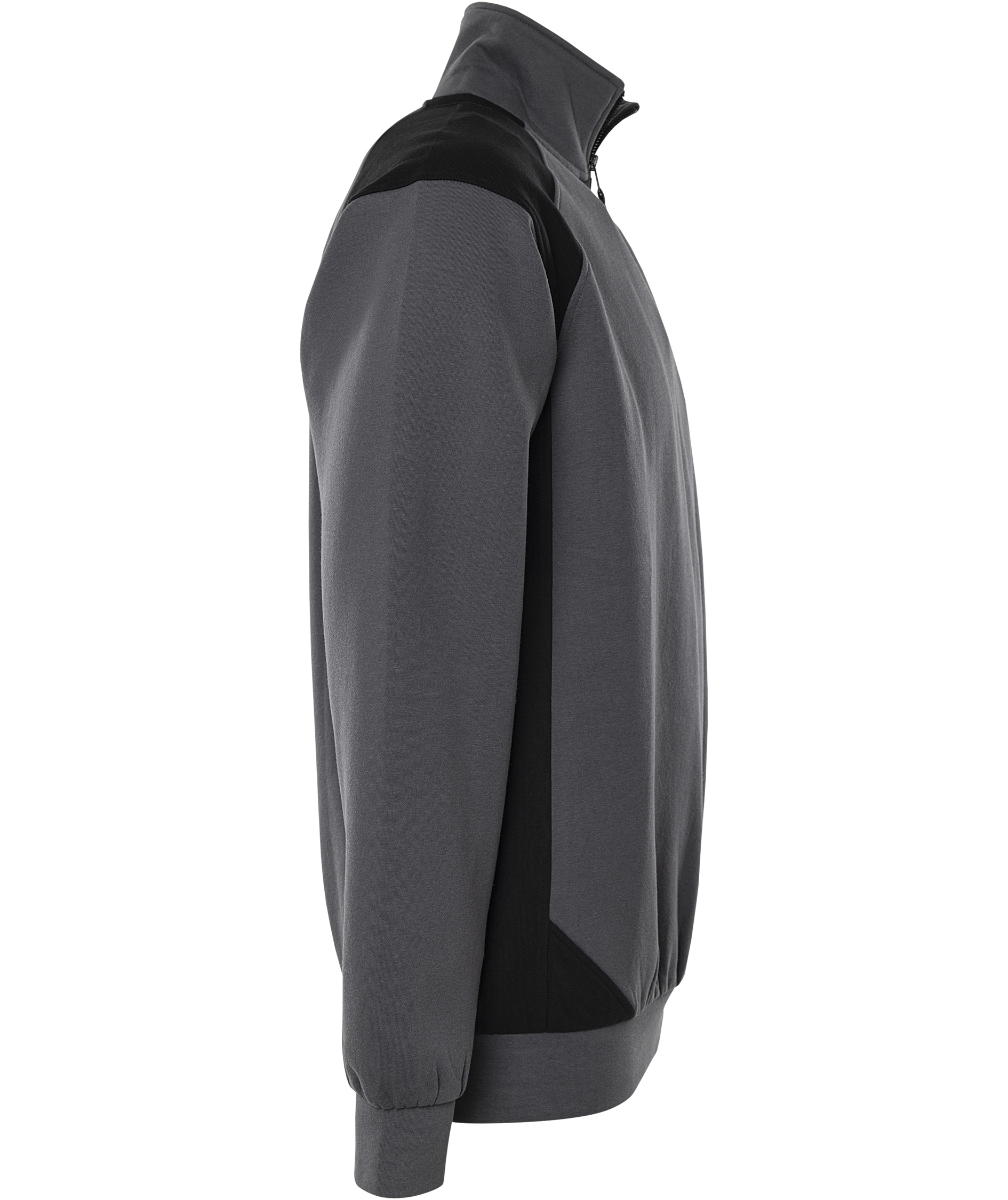 Fristads half zip sweatshirt 7048 GSM, Grey/Black, large image number 2