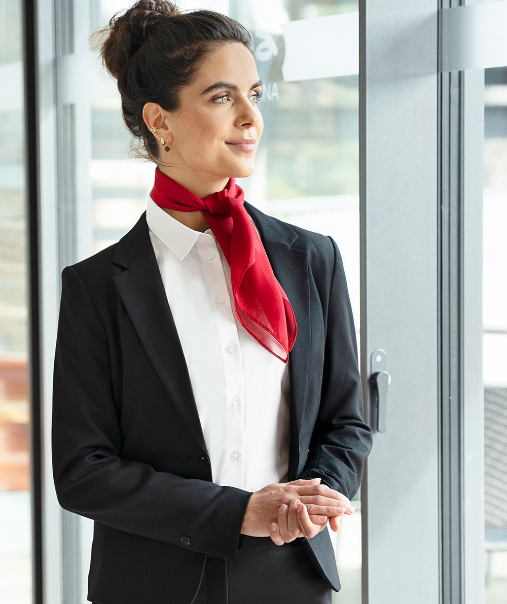 Karlowsky classic chiffon t&oslash;rkl&aelig;de, Ruby red, Ruby red, large image number 3