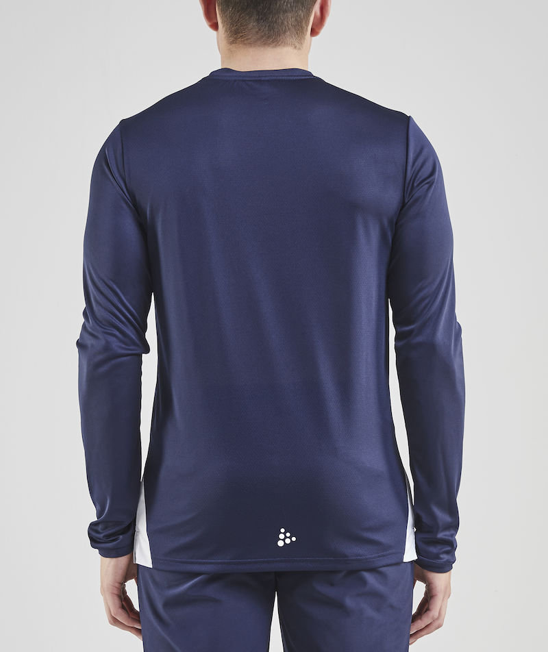 Craft Pro Control Impact l&aring;ng&auml;rmad T-shirt, Navy/Vit, large image number 3