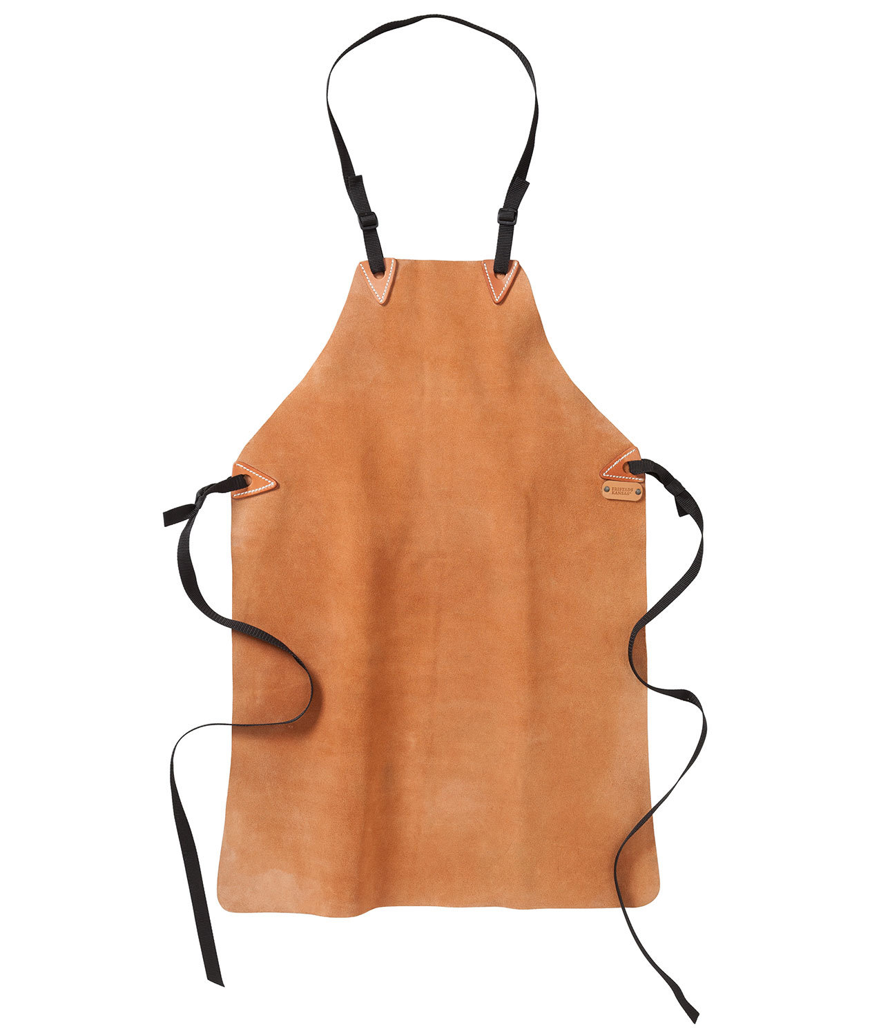 Fristads beskyttende spaltl&aelig;r brystlommeforkle, Brun, Brun, large image number 0