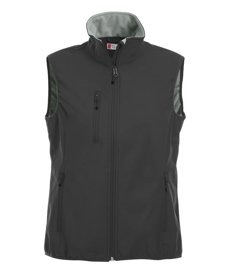 Clique Basic softshellv&auml;st dam, Svart