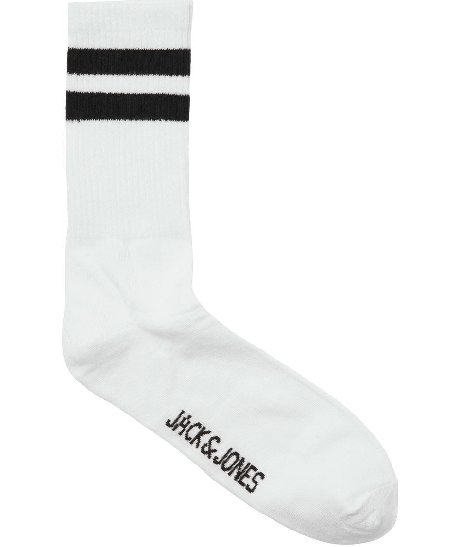 Jack & Jones JACTRAVIS 3-pack tennisstrumpor, White