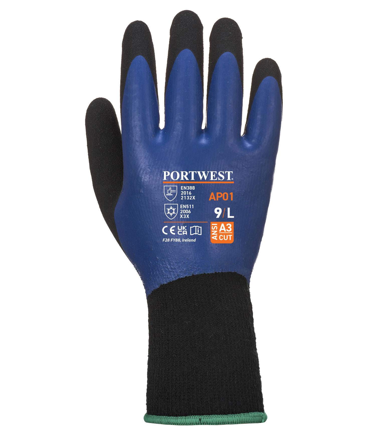 Portwest AP01 Thermo Pro work gloves, Blue/Black