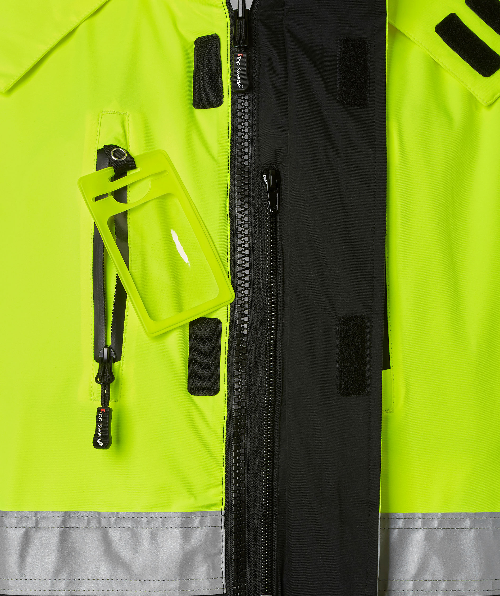 Top Swede vinterjacka 122, Varsel Gul/Svart, large image number 4