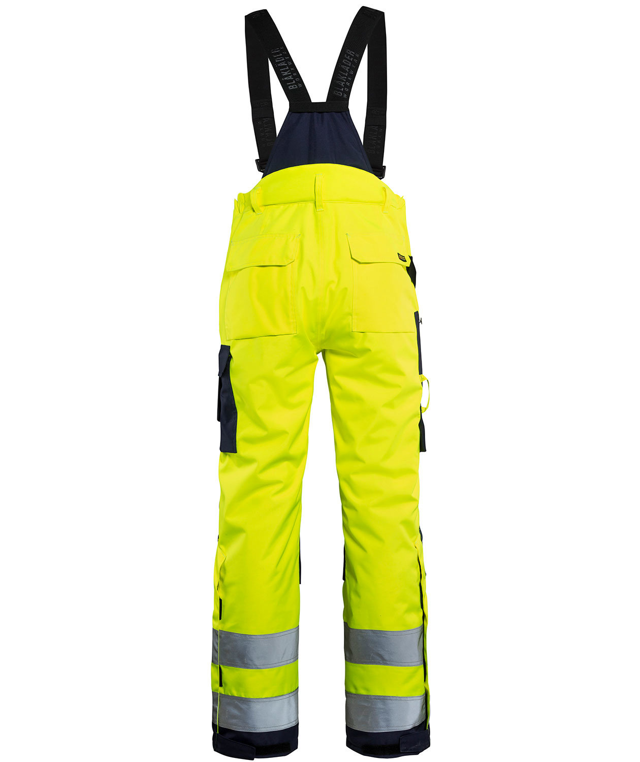 Bl&aring;kl&auml;der women's winter trousers, Hi-vis Yellow/Marine, large image number 2