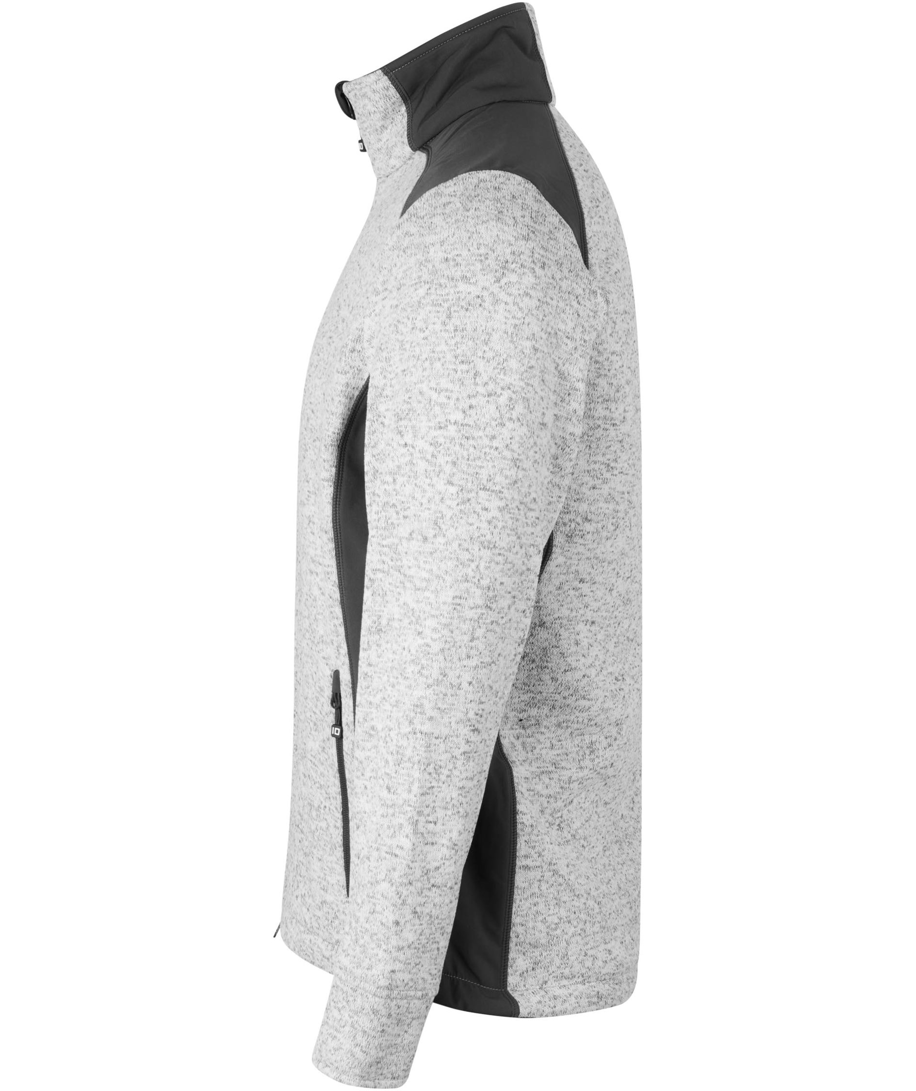 ID Identity stickad fleececardigan, Gr&aring;melerad, large image number 3