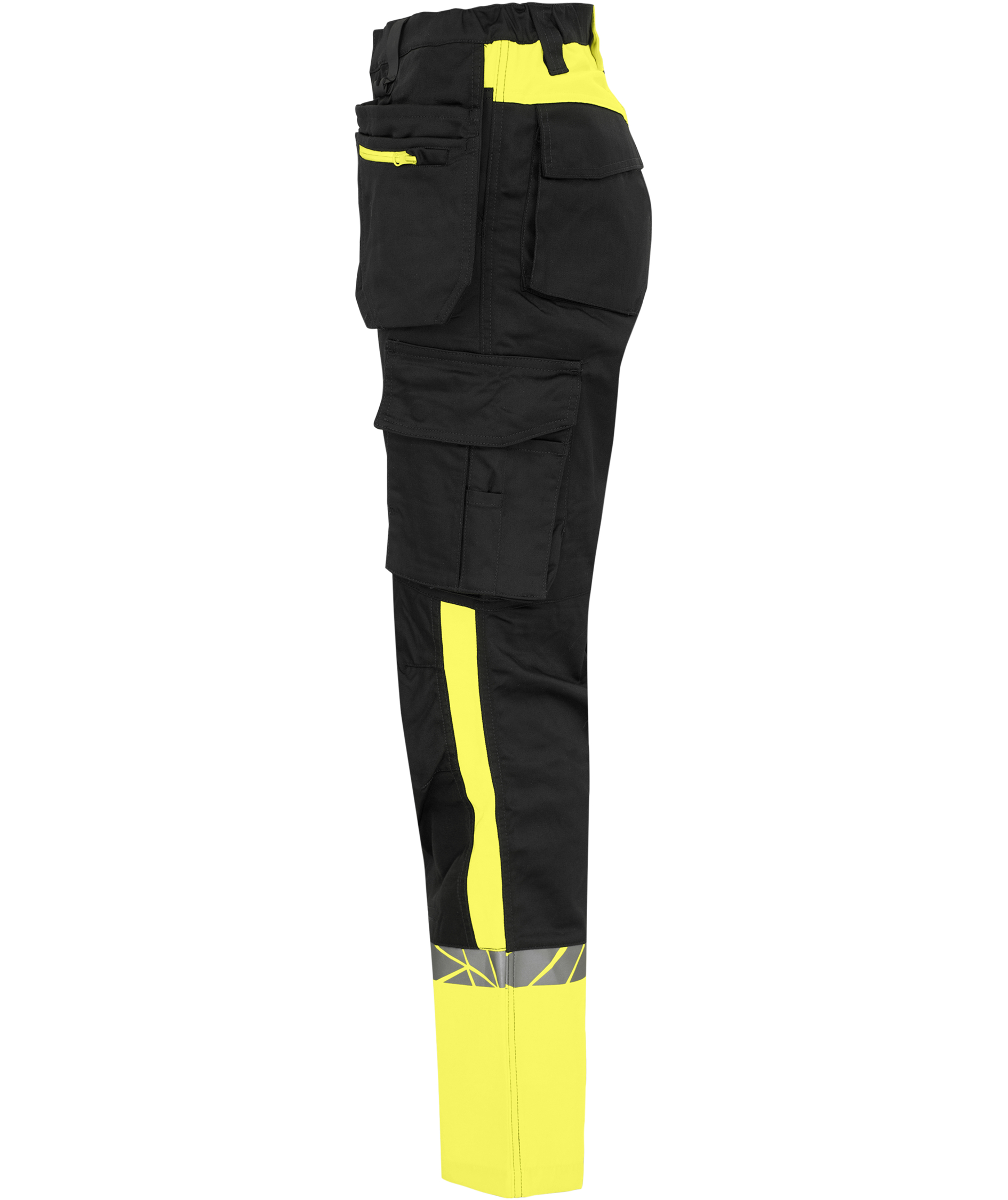 ProJob women's craftsman trousers 7513, Black/Yellow, large image number 3