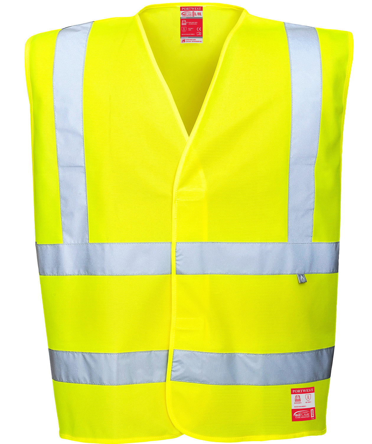 Portwest v&auml;st, Varsel Gul