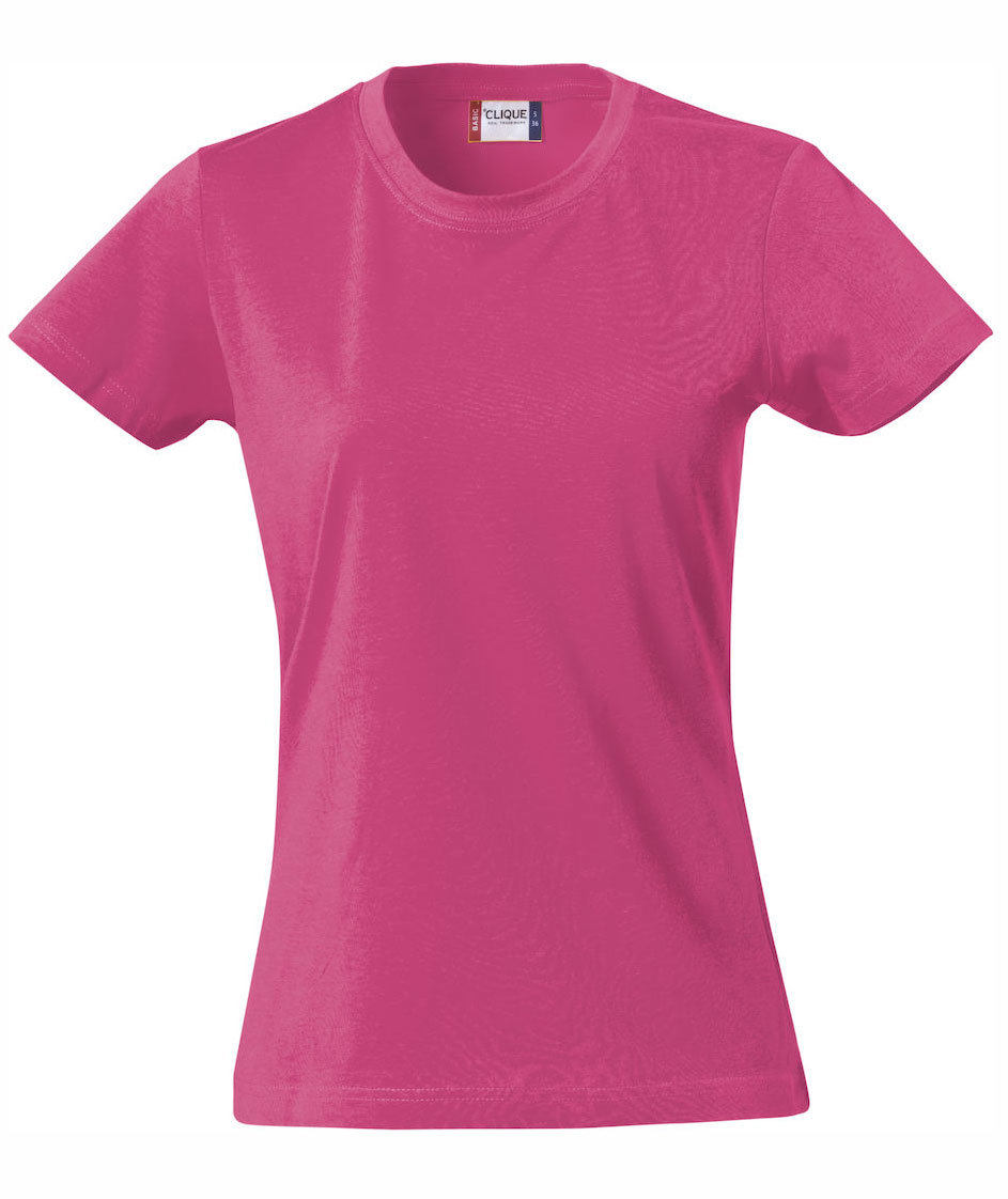 Clique Basic T-shirt dam, Rosa, Rosa, swatch