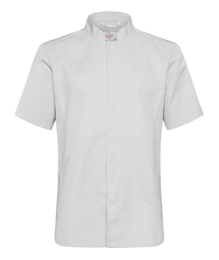 Segers slim fit kort&auml;rmad kockskjorta, Gr&aring;