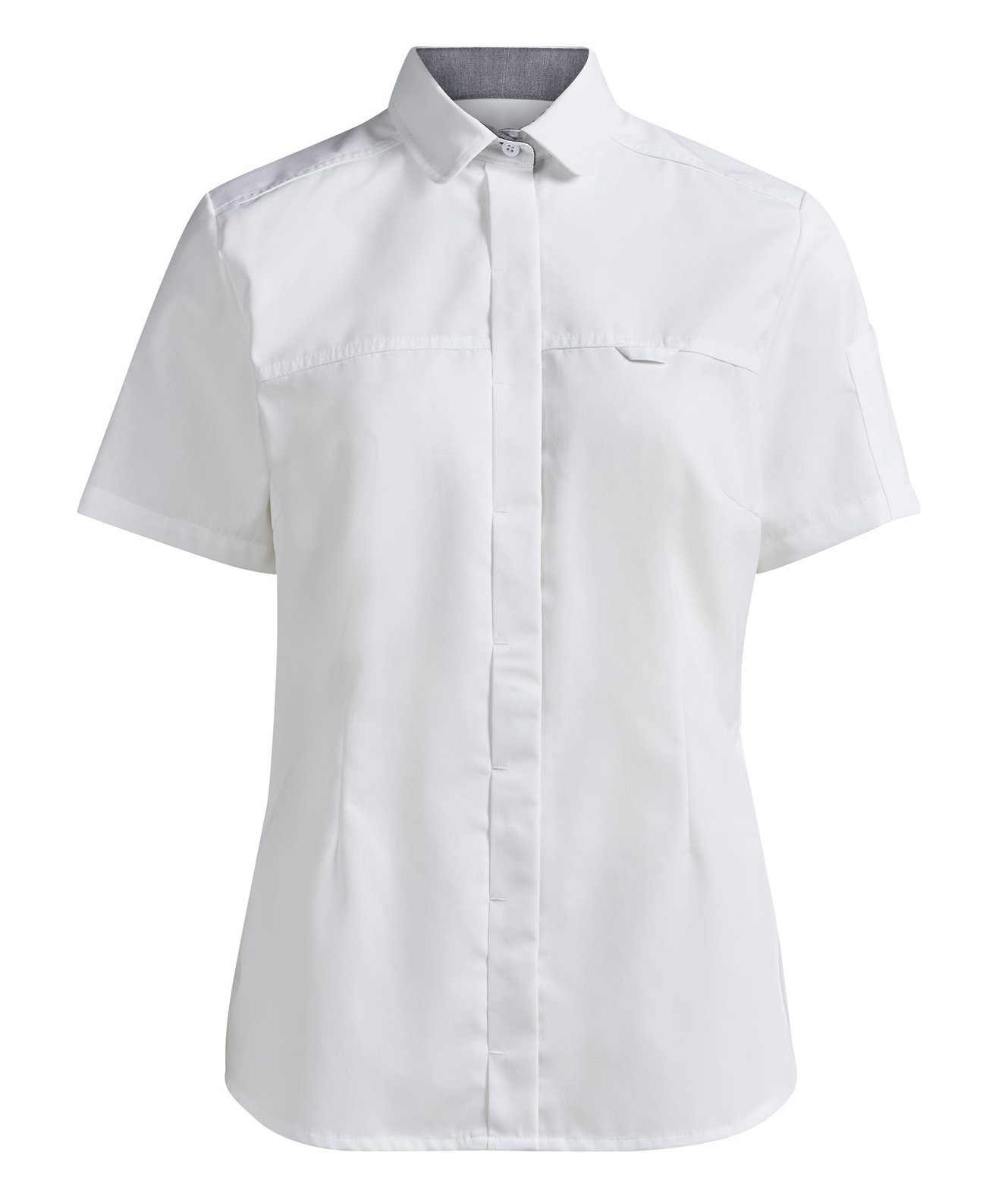 Kentaur modern fit kort&auml;rmad skjorta dam, Vit