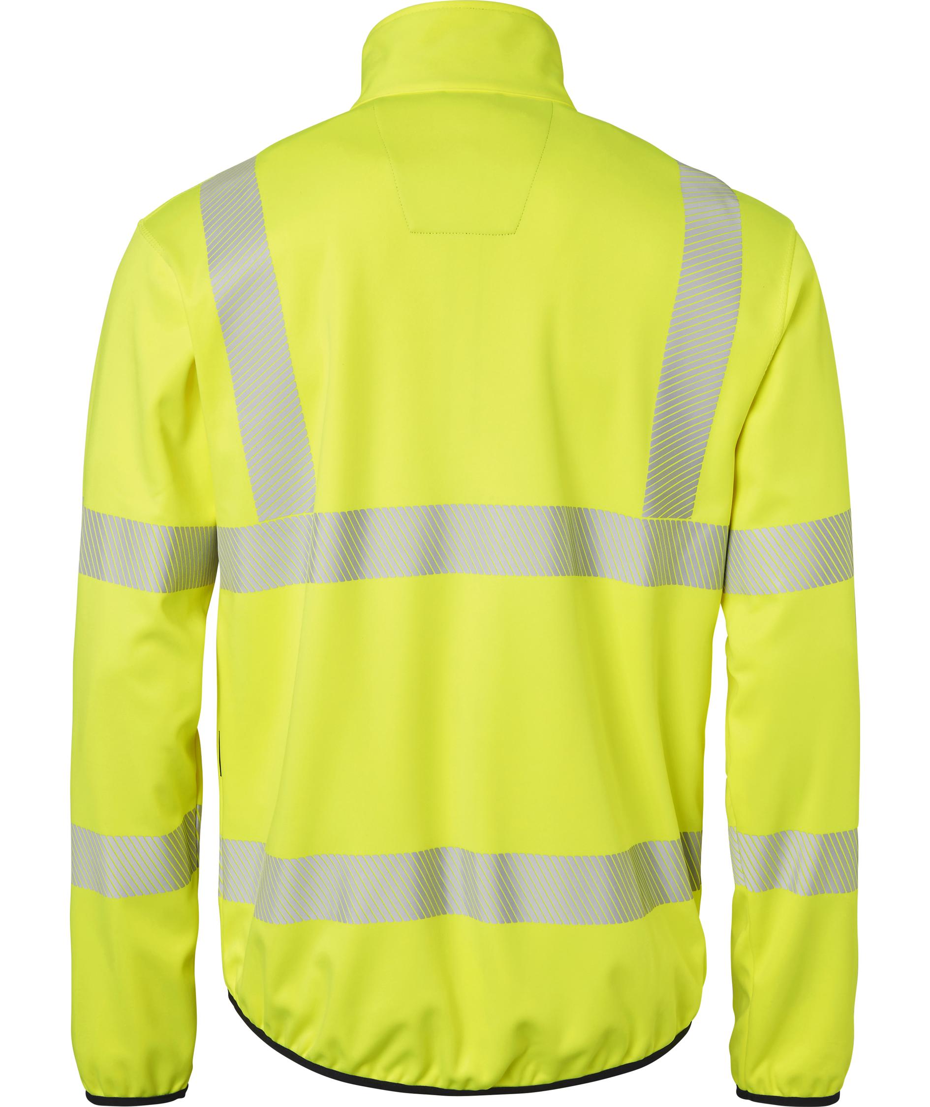 Top Swede softshelljakke 7721, Hi-vis Gul/Sort