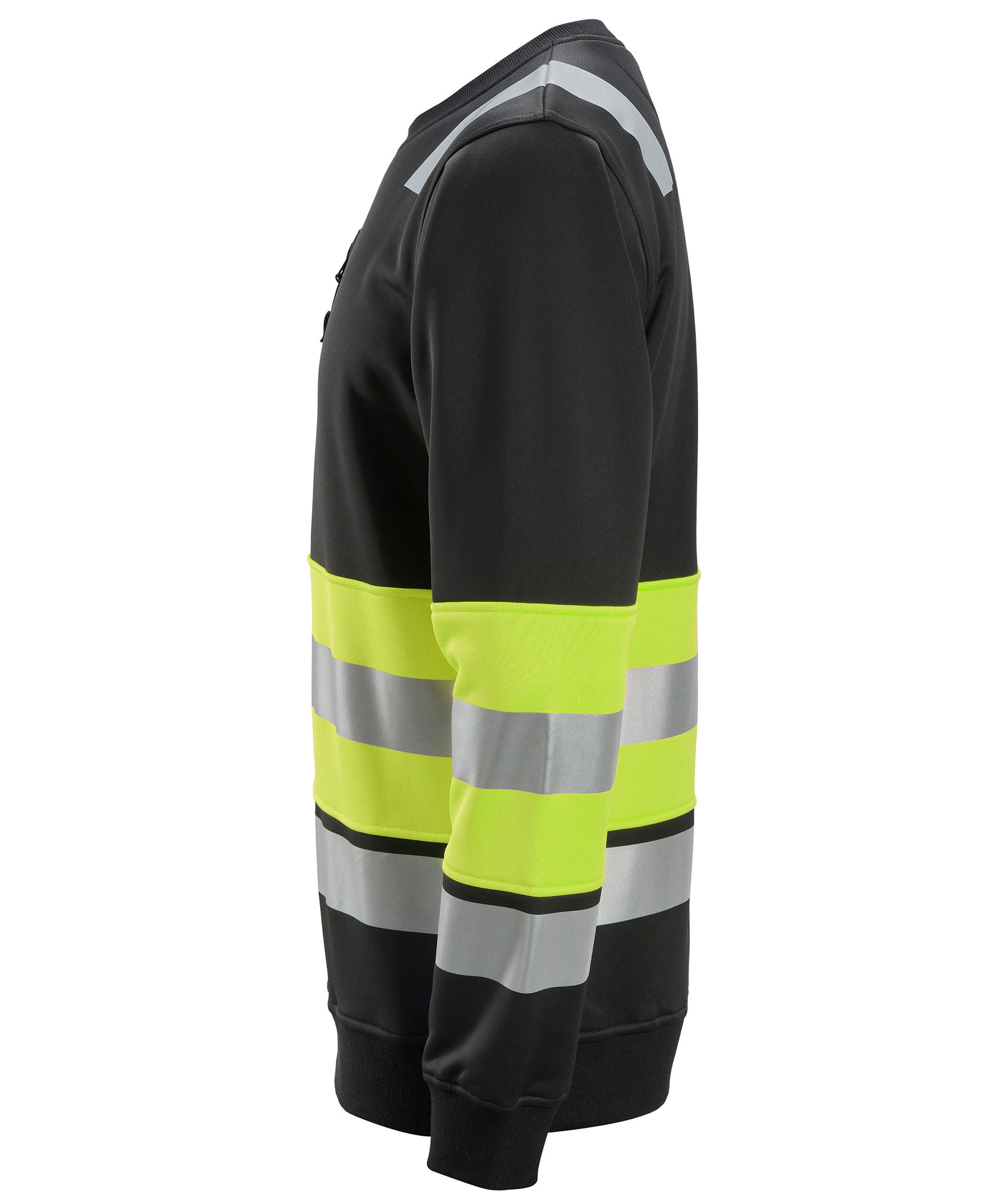 Snickers collegegenser 8031, Svart/Hi-Vis Gul, large image number 3