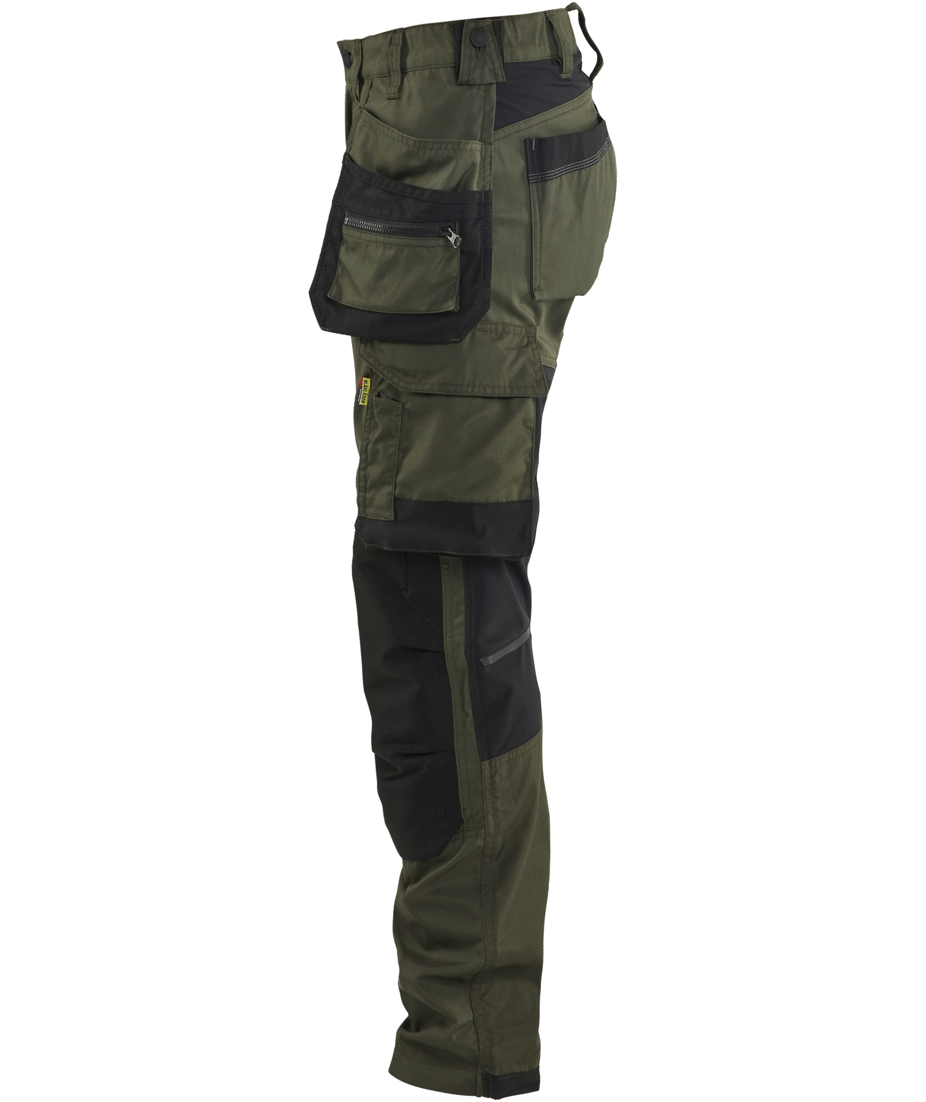 Bl&aring;kl&auml;der women's craftsman trousers, Forest green/black, large image number 3