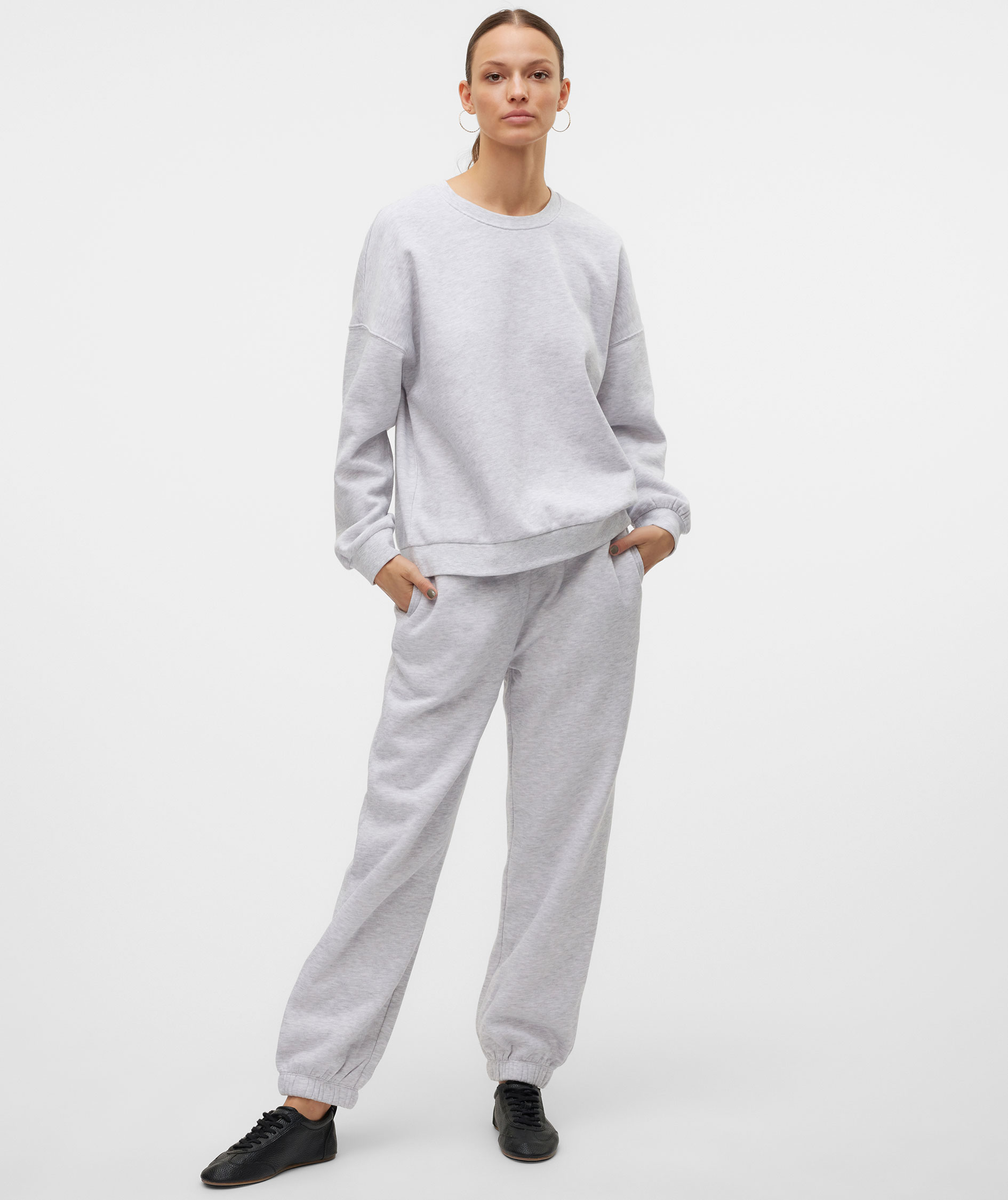 Vero Moda VMSONJA sweatshirt dam, Light Grey Melange