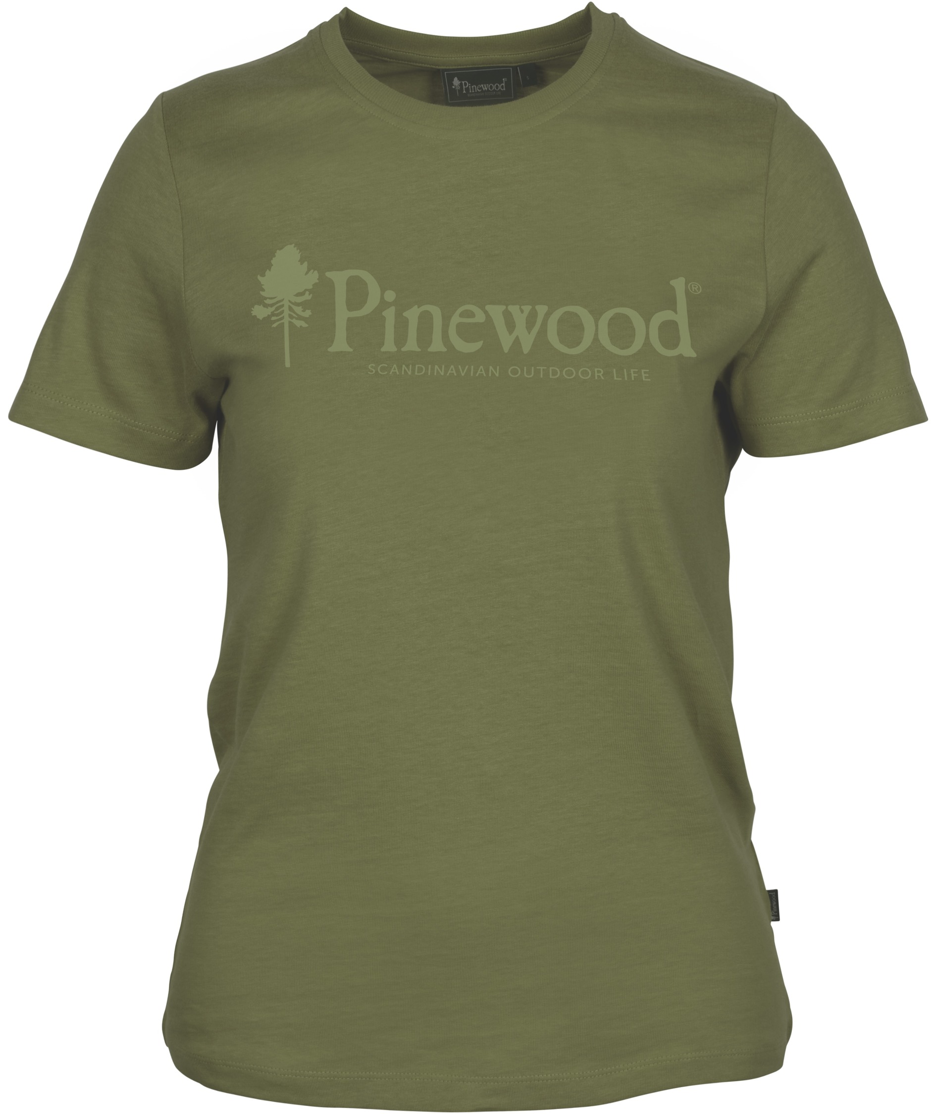Pinewood Outdoor Life dame T-shirt, Pine green