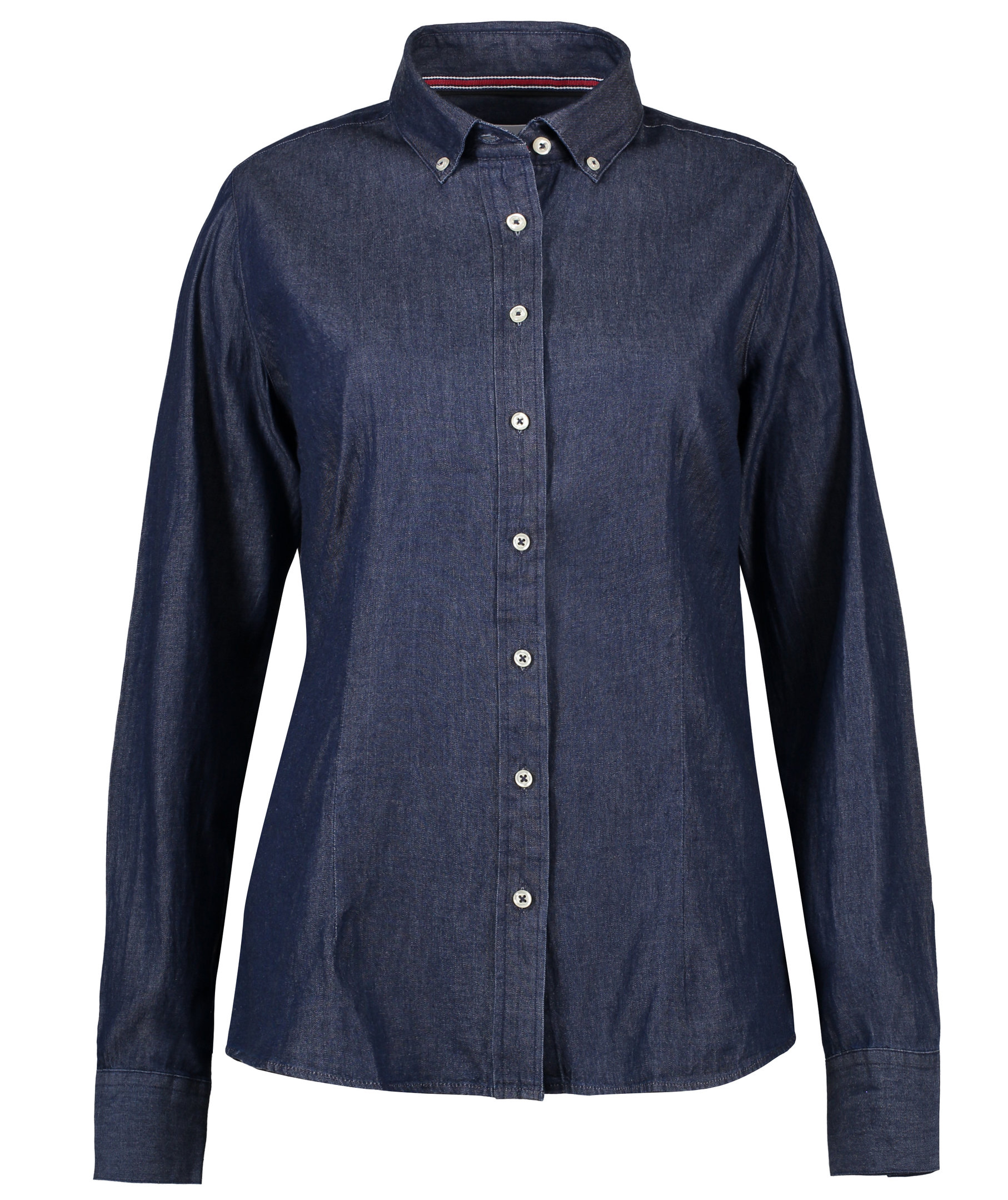 Seven Seas modern fit dameskjorte denim, Indigobl&aring;, large image number 0