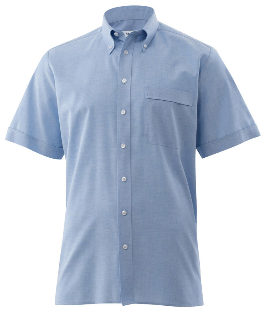 K&uuml;mmel Ridley Oxford Classic fit kort&auml;rmad skjorta, Ljus Bl&aring;