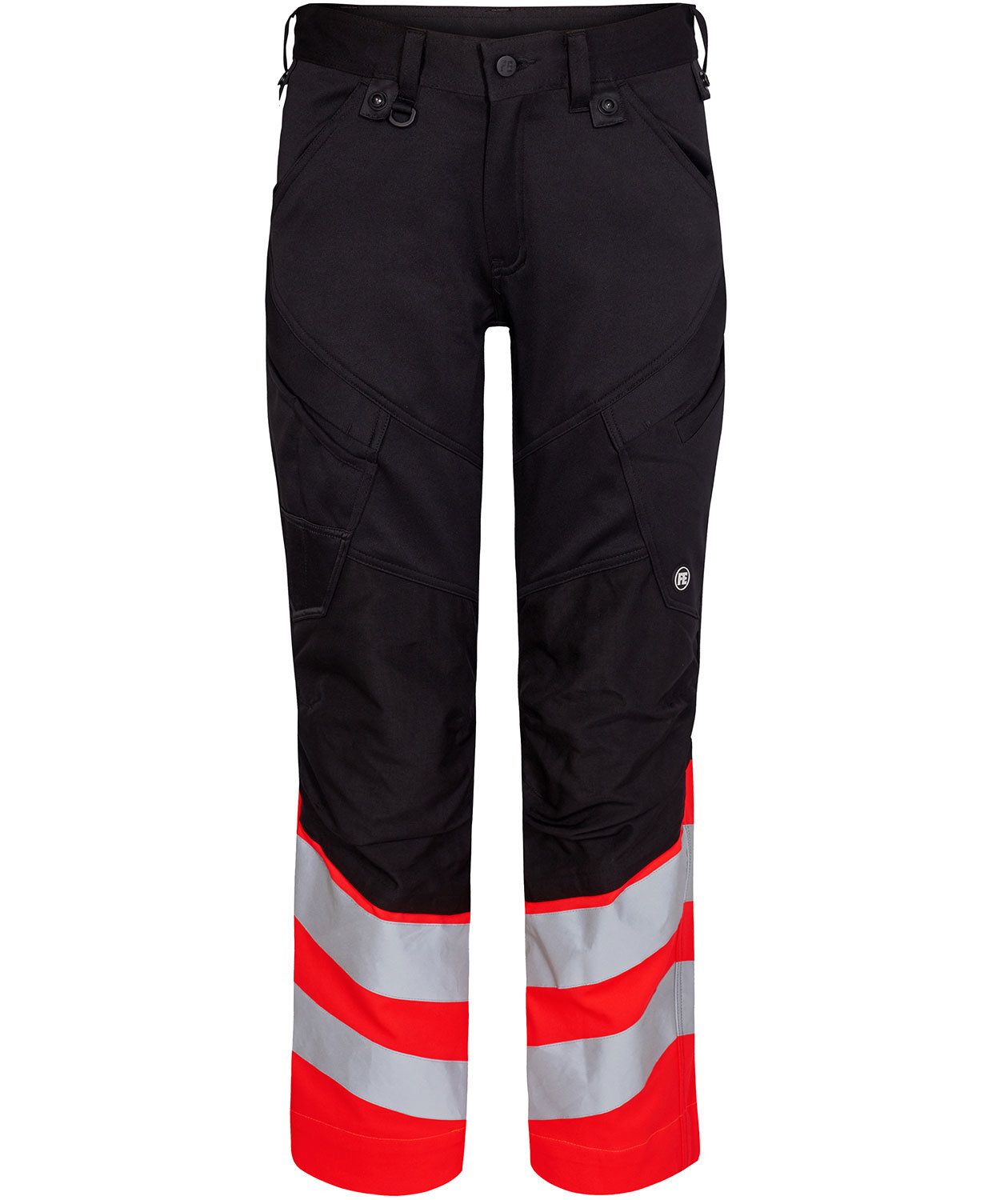 Engel Safety arbeidsbukse, Svart/Hi-Vis R&oslash;d, Svart/Hi-Vis R&oslash;d, swatch