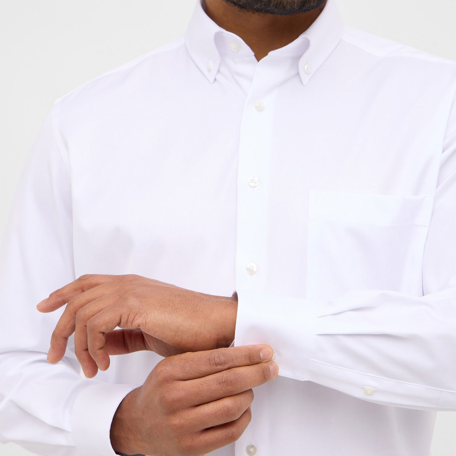 Eterna Cover Comfort fit Hemd, White, large image number 3