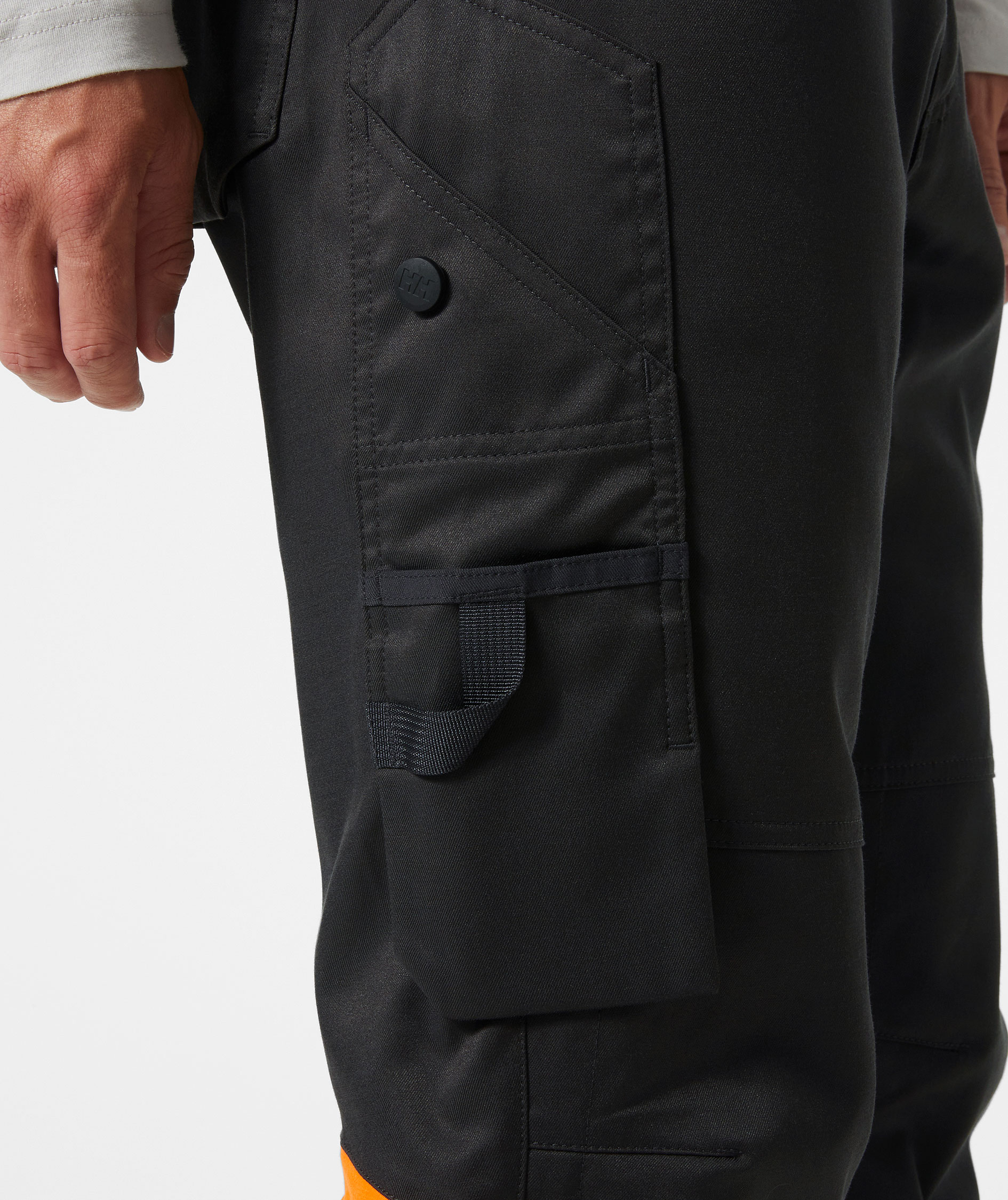 Helly Hansen UC-ME work trousers, Hi-vis Orange/Ebony, large image number 4