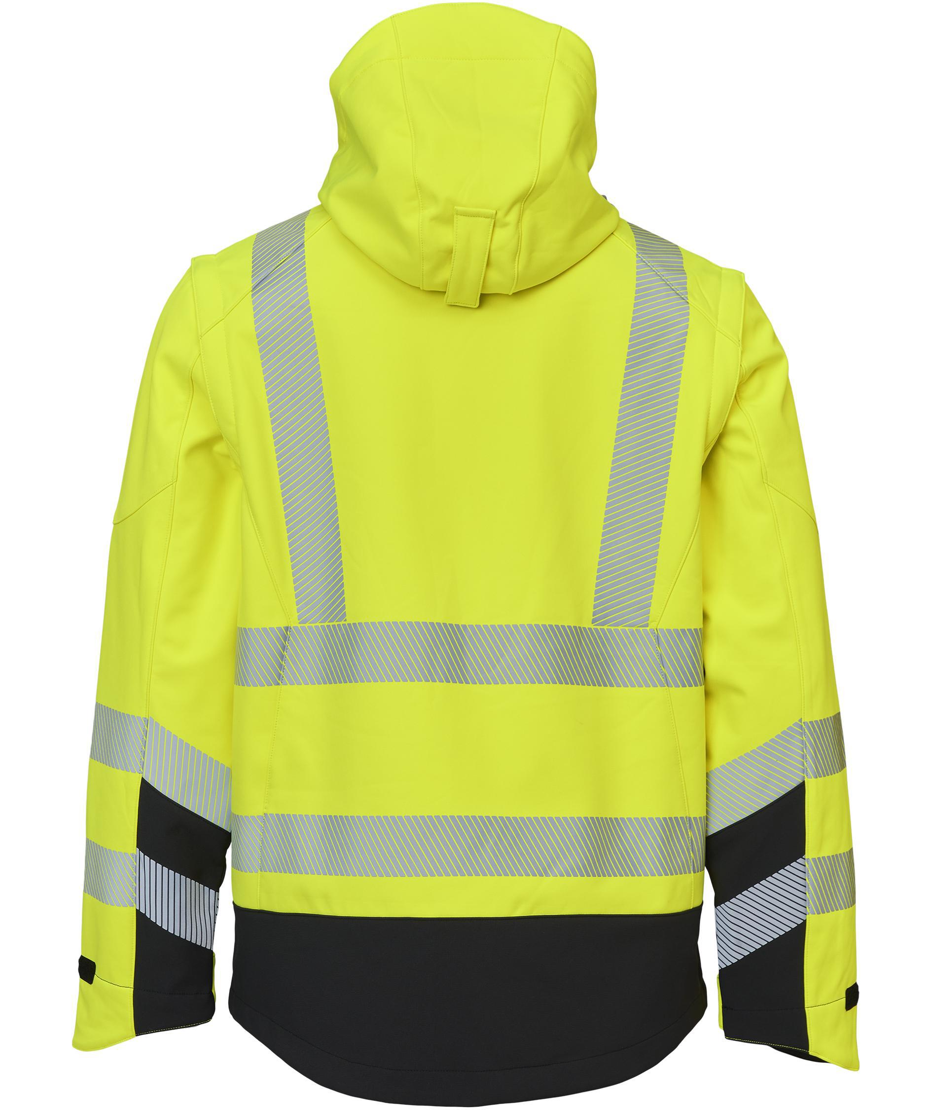 ELKA Visible Xtreme 2-in-1 softshell jacket, Hi-vis Yellow/Black, large image number 2
