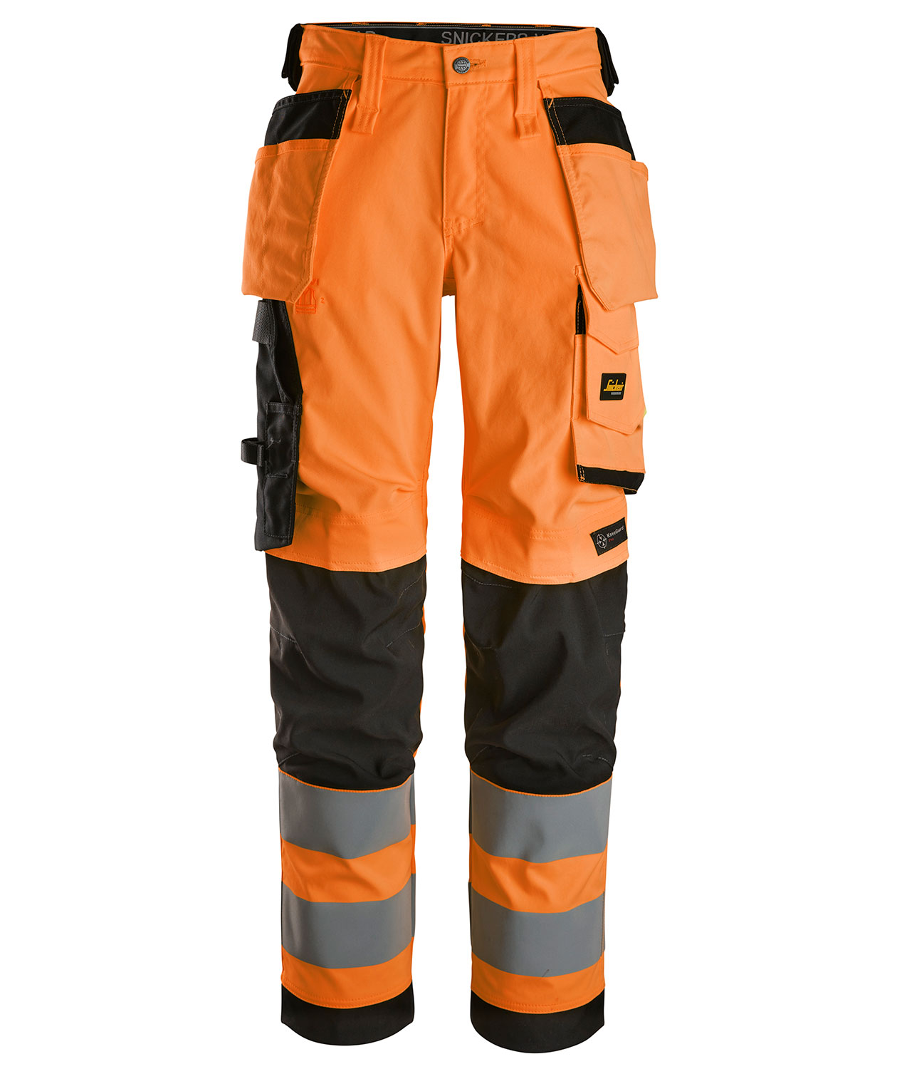 Snickers Damen Handwerkerhose 6743, Hi-Vis Orange/Schwarz, Hi-Vis Orange/Schwarz, swatch